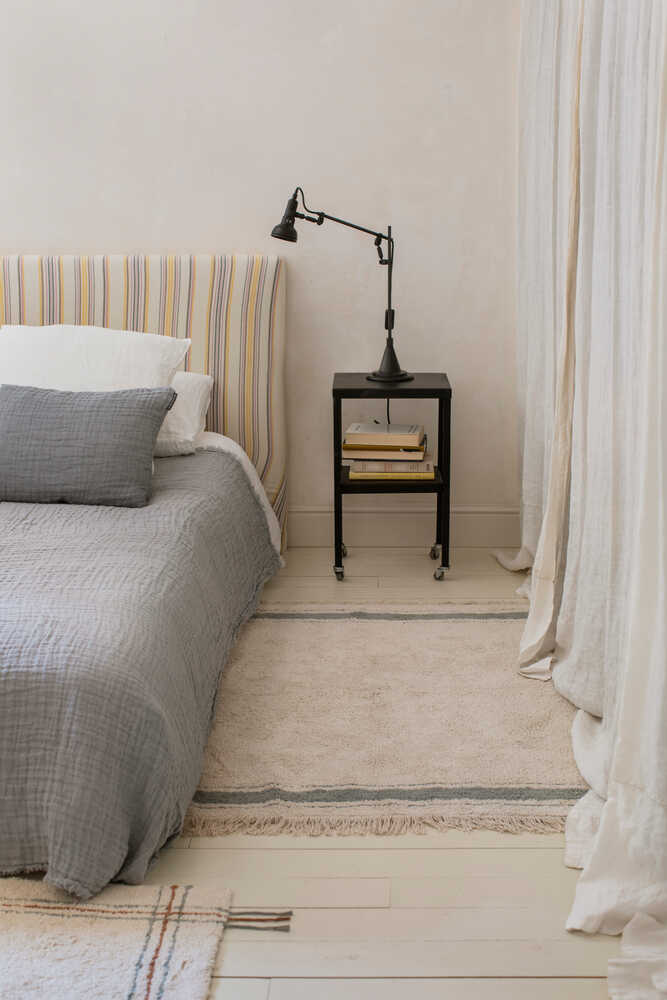 Washable Rug Plate Vintage Blue - Little Chefs