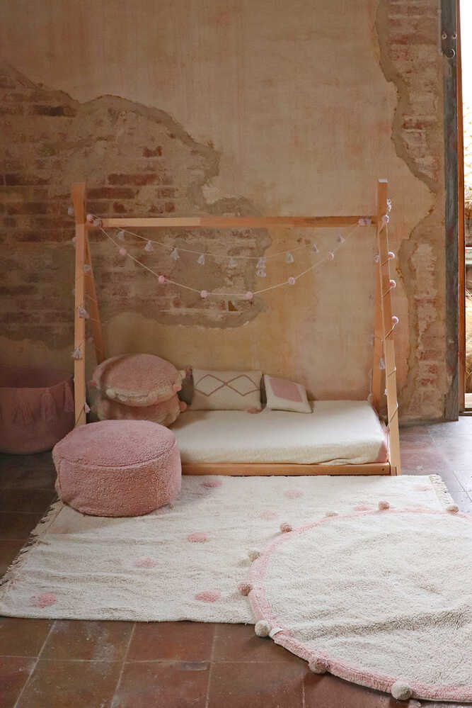 Washable Rug Hippy Dots Natural - Vintage Nude - Re Edition + Polka Dots