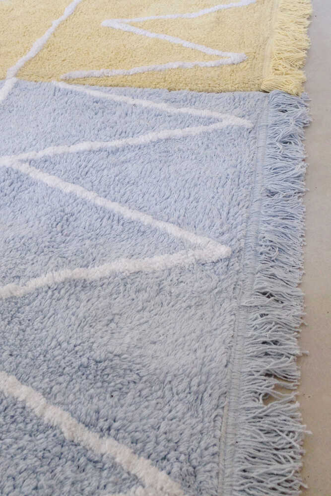 Washable Rug Hippy Soft Blue - Hippy