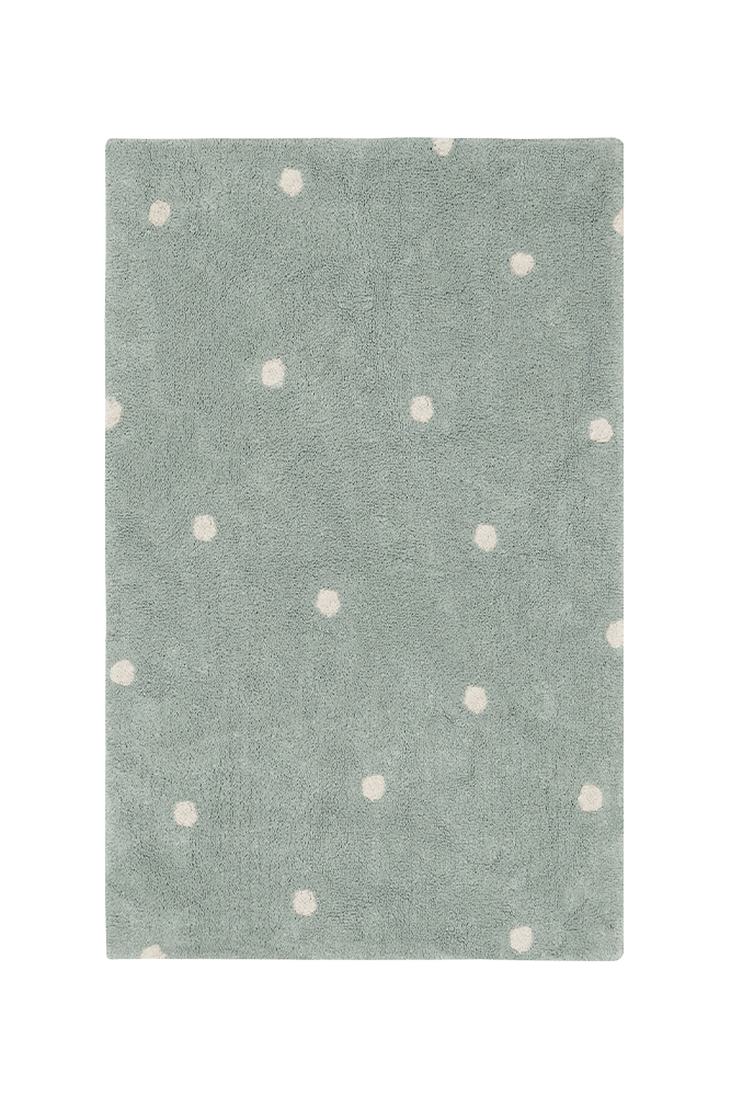 Washable Rug Mini Dot Blue Sage - Mushroom hunt
