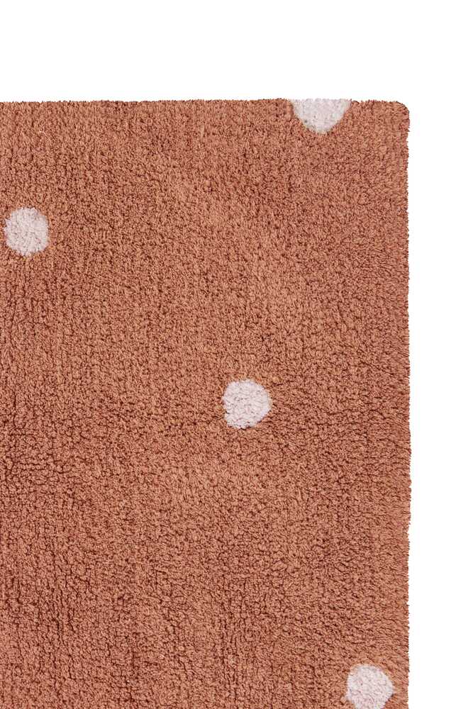 Washable Rug Mini Dot Chestnut - Mushroom hunt