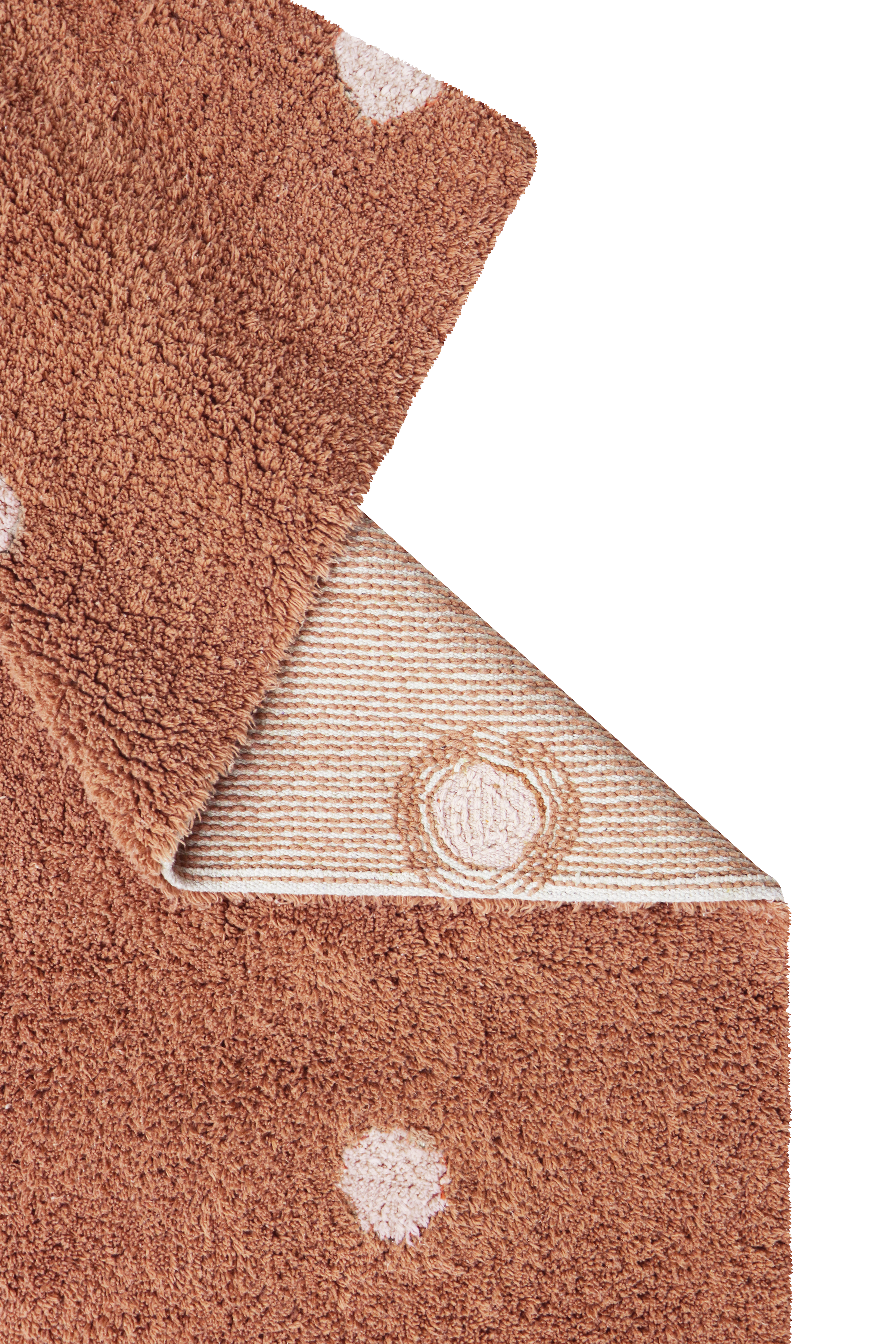 Washable Rug Mini Dot Chestnut - Mushroom hunt