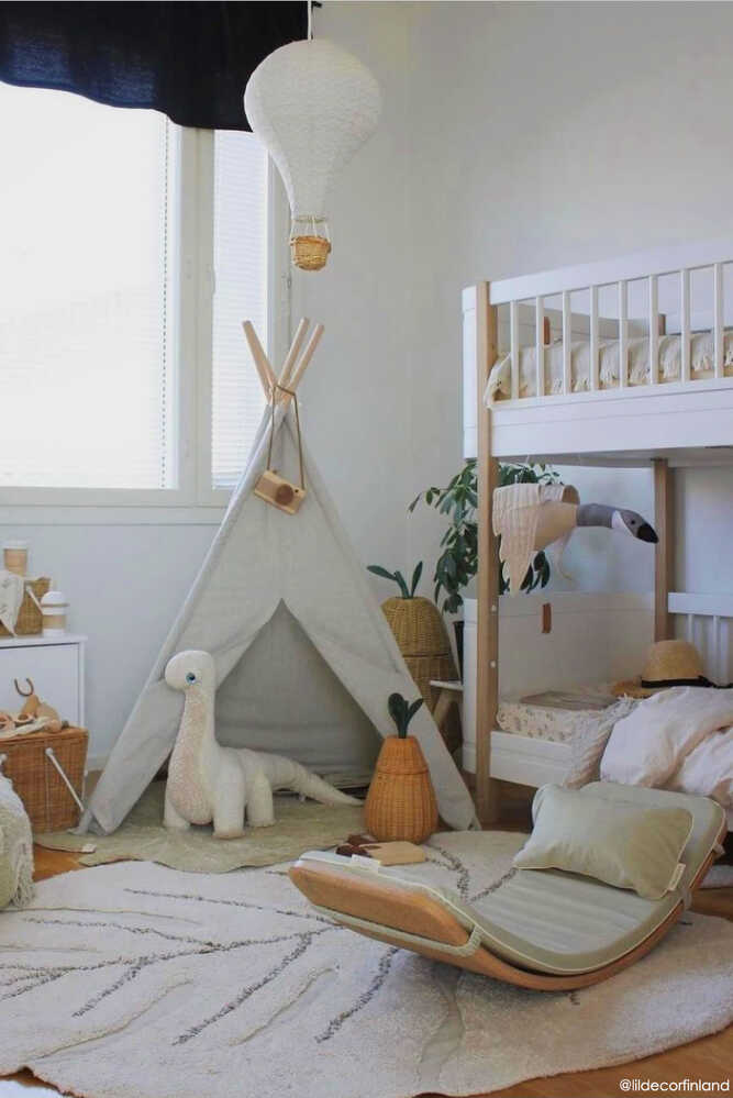 Washable Rug Monstera Natural - Re Edition + Plants