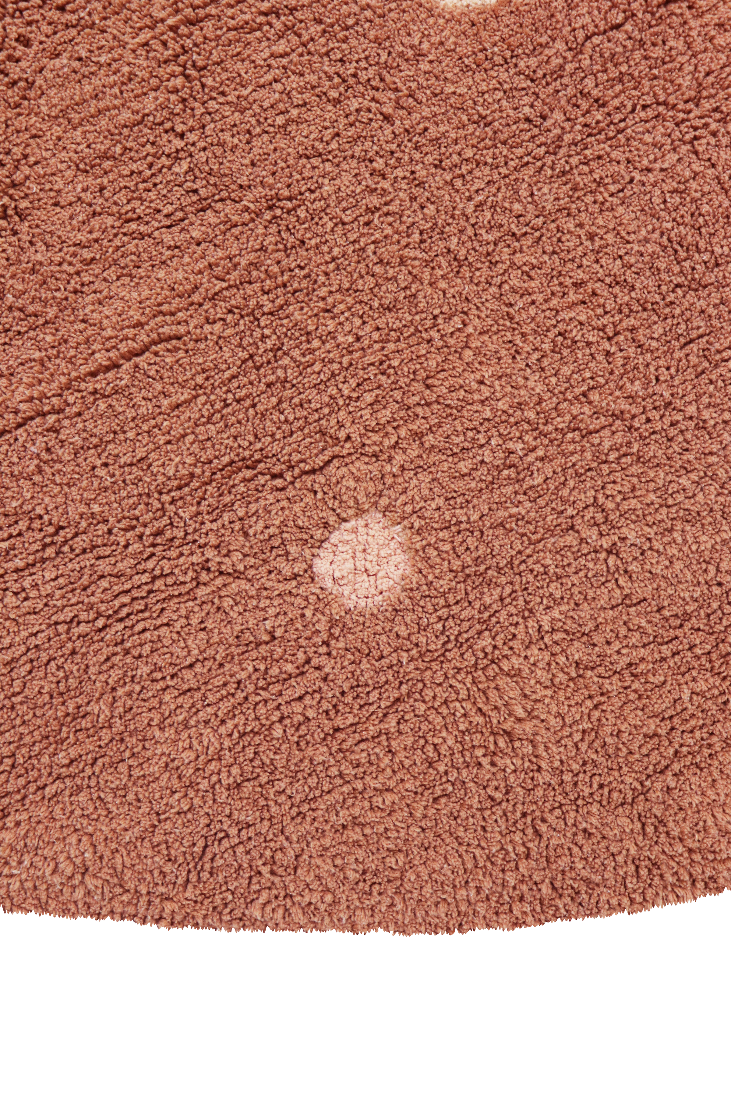 Washable Rug Round Dot Chestnut - Mushroom hunt