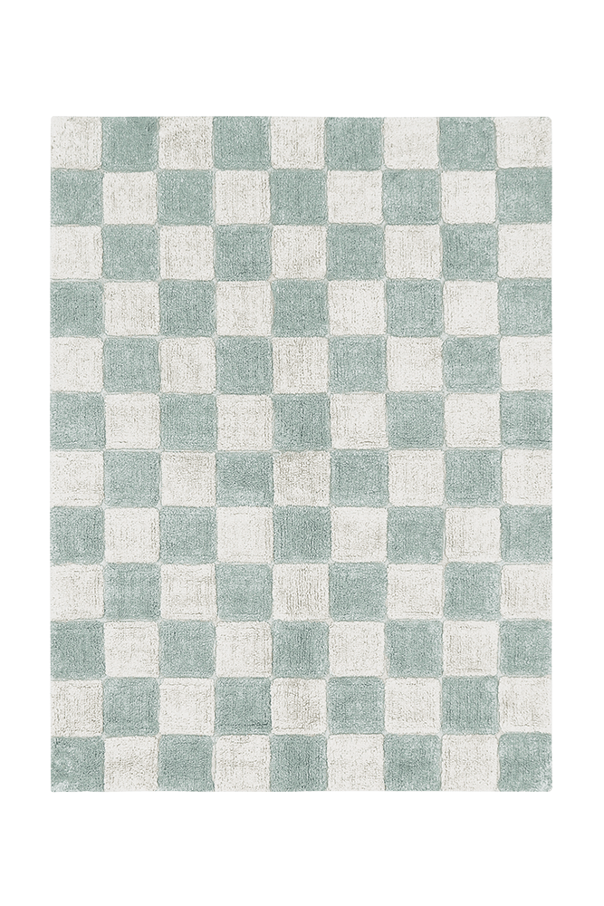 Washable Rug Tiles Blue Sage - Little Chefs