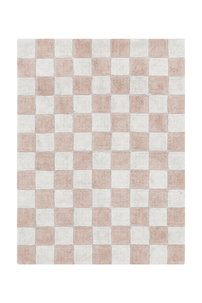 Washable Rug Kitchen Tiles Rose - Little Chefs