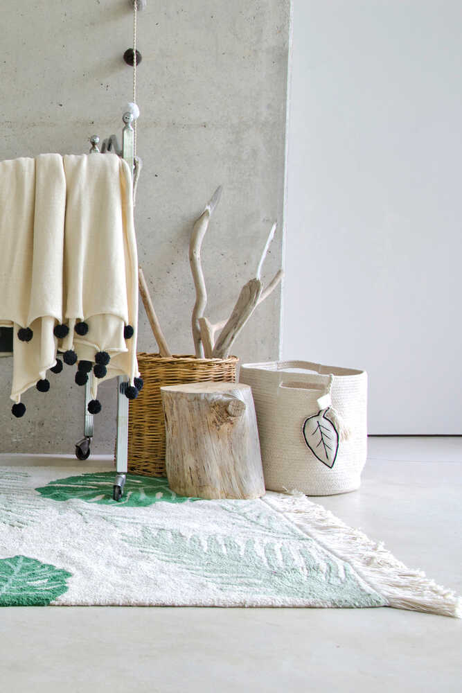 Washable Rug Tropical Green - Plants