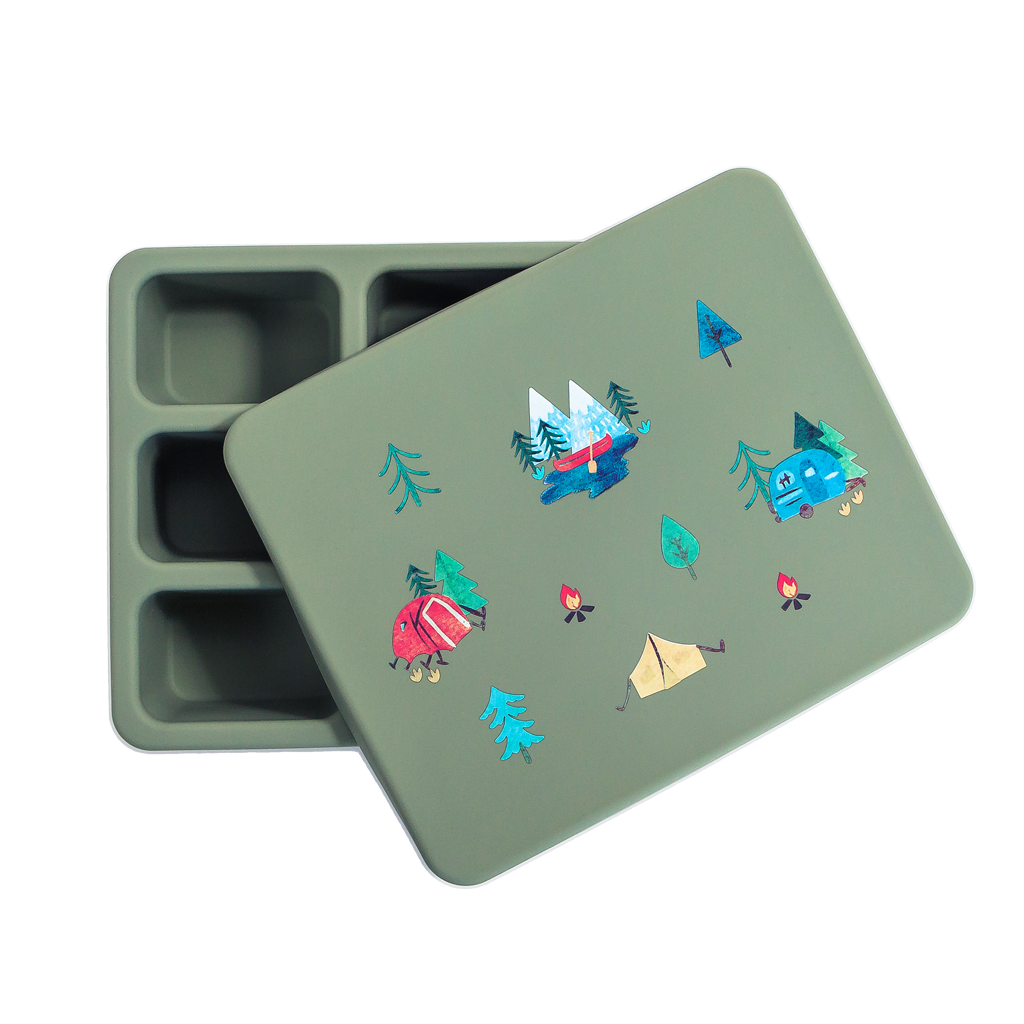 Silicone Bento Box Camper Sage Green