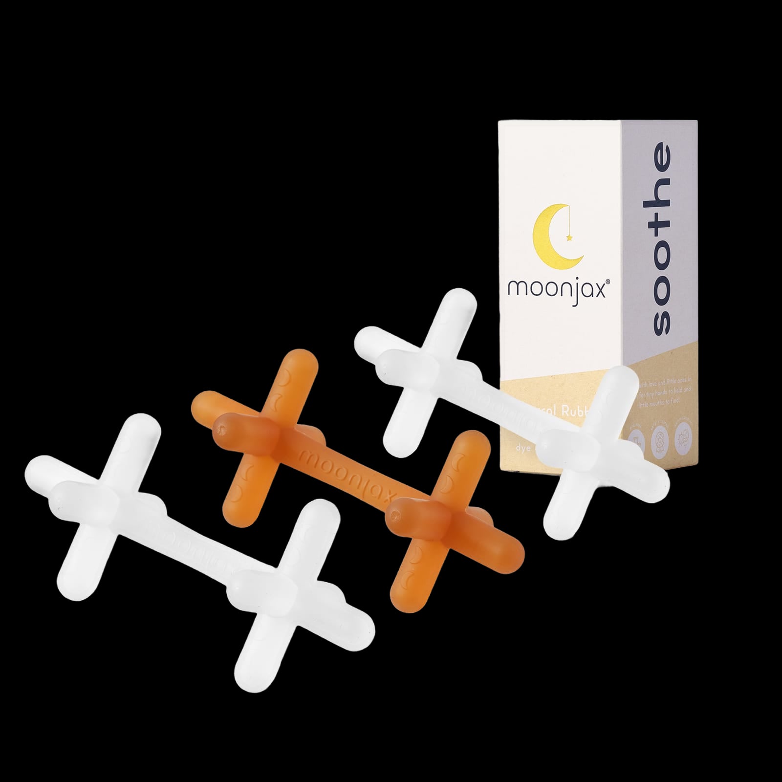 3-pack Mix & Match Patented Moonjax®best Baby Teether