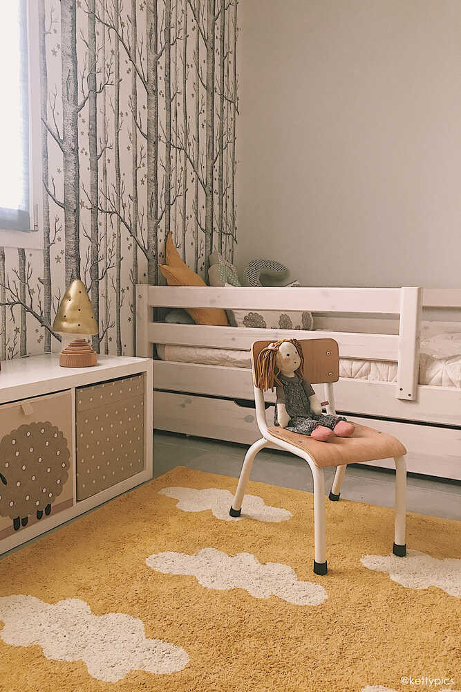 Washable Rug Clouds Mustard - Clouds