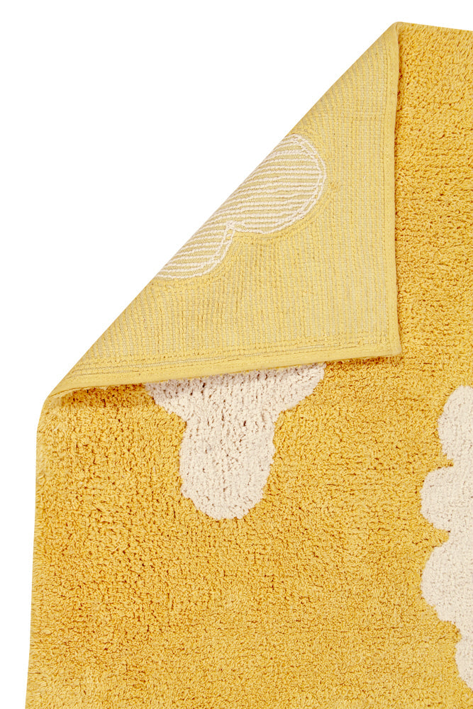 Washable Rug Clouds Mustard - Clouds