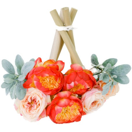 Coral Deluxe Floral Topper