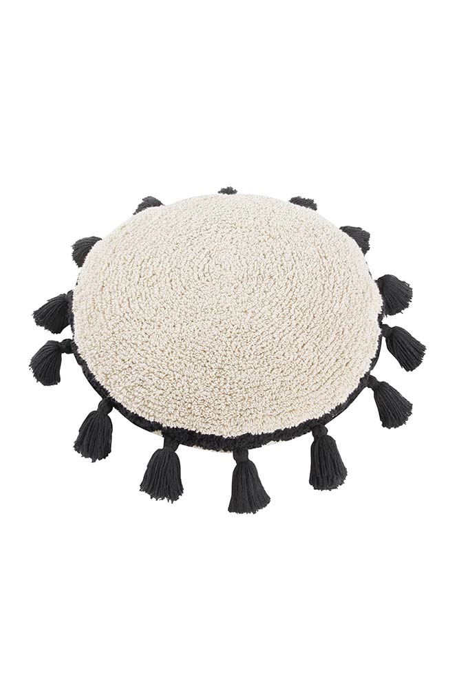 Floor Cushion Circle Black - Circle