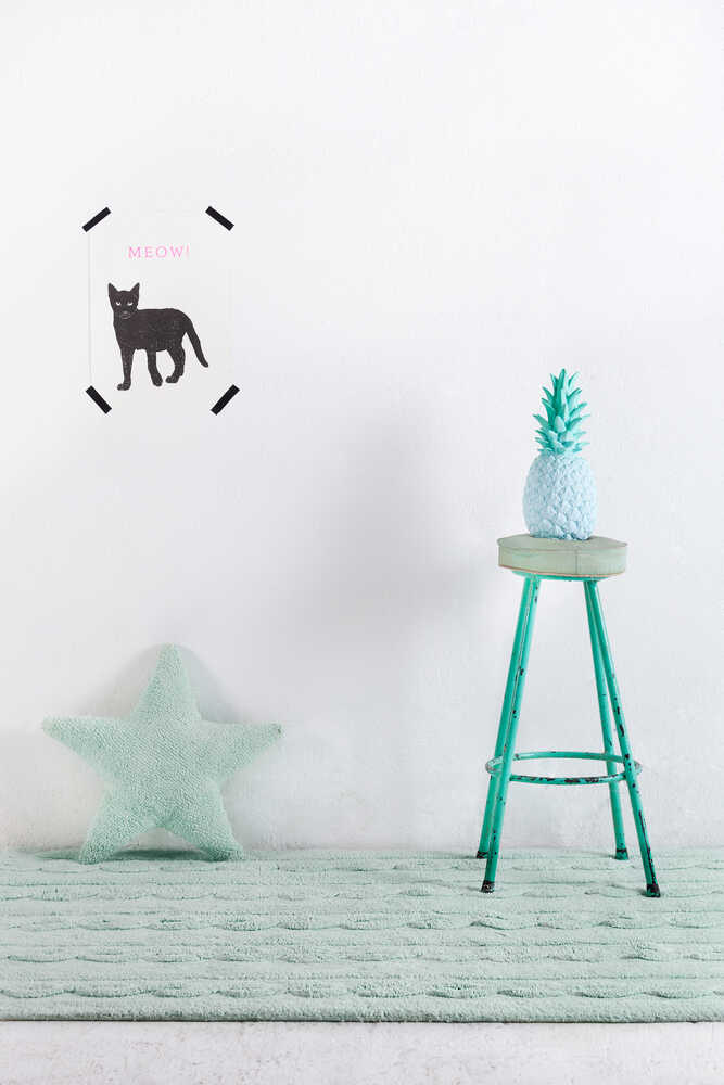 Cushion Star Soft Mint - Stars