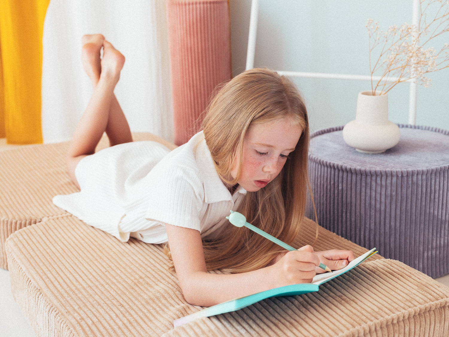 Blueberry Blue Pouffe