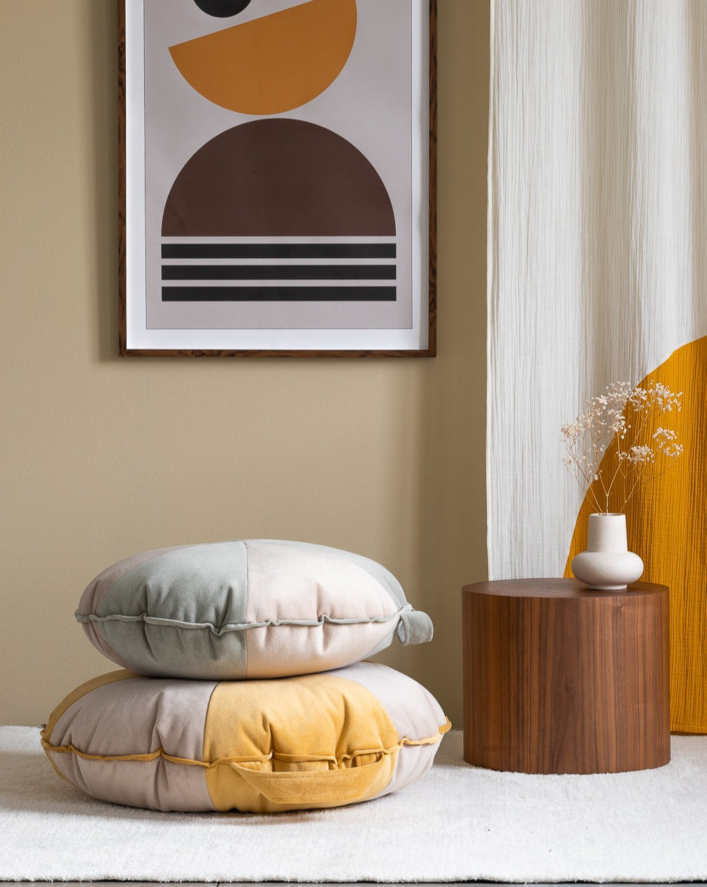 Cookie Beanbag Misty Green & Dusty Beige