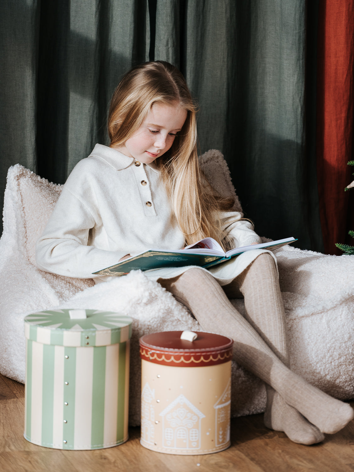 Cream White Beanbag Chair