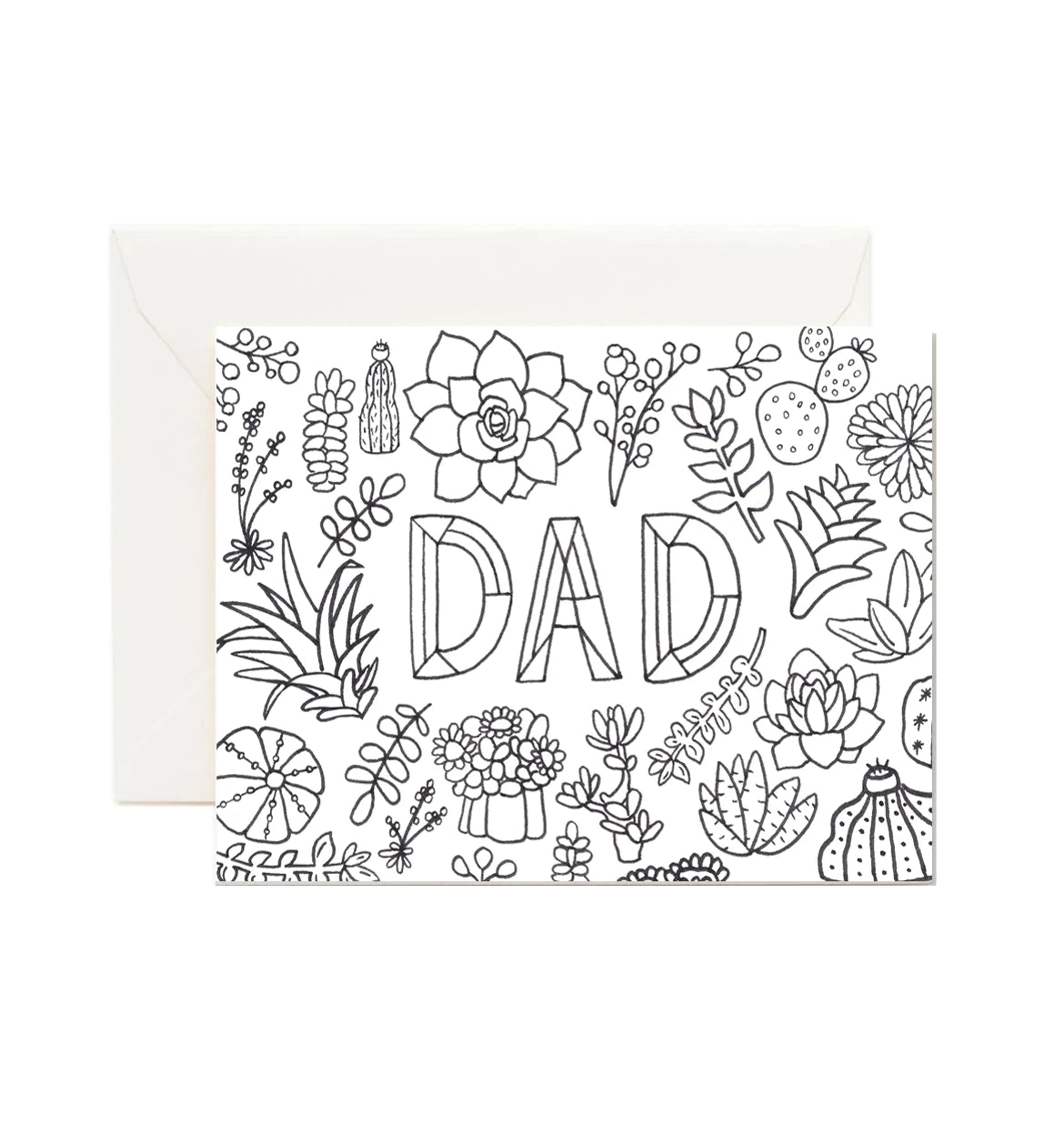 Dad Coloring Card