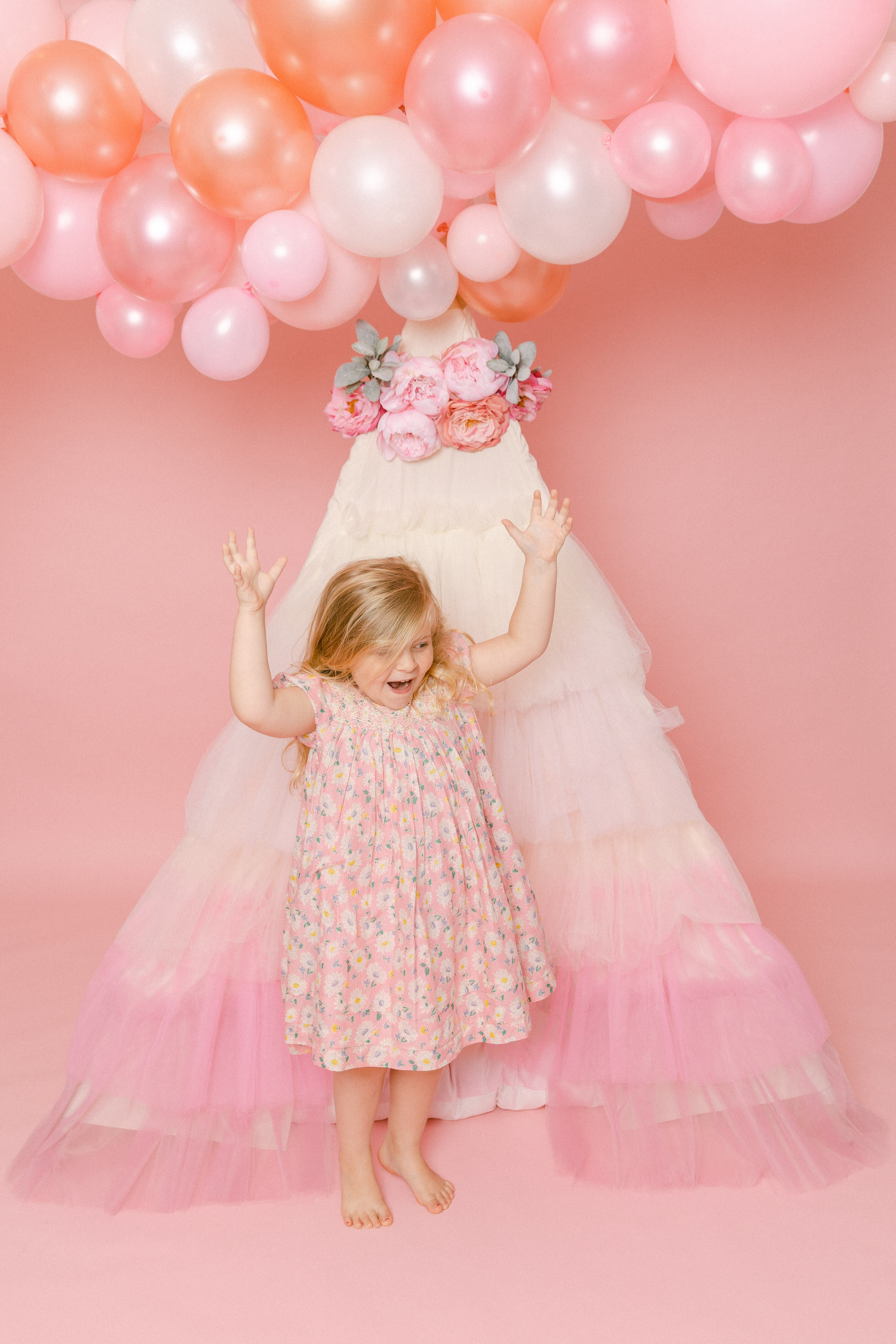 The Pink Ombre Tulle Play Tent