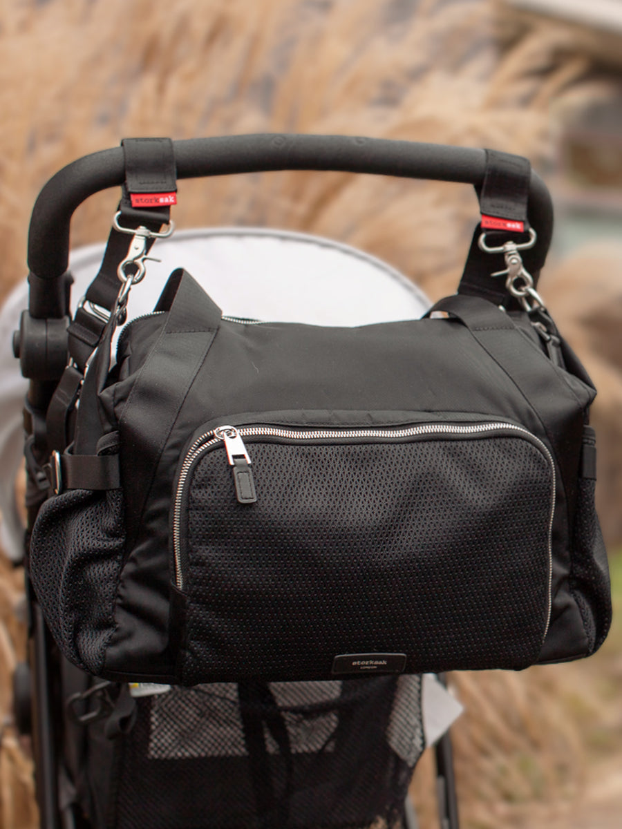 Storksak Eco Idol Black Shoulder Diaper Bag Shoulder Bags