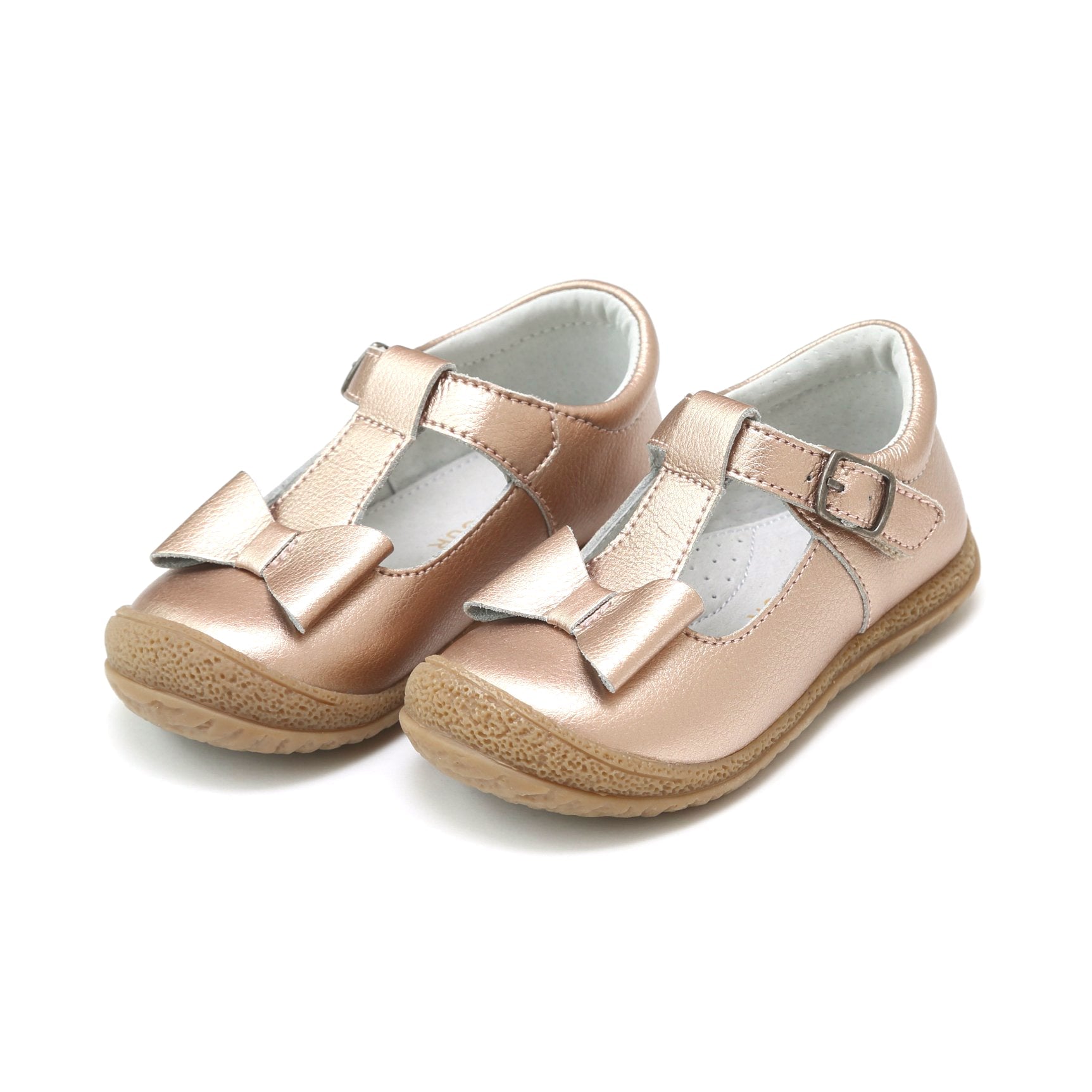 L'Amour Emma Shimmer Bow T-Strap Mary Jane Mary Janes