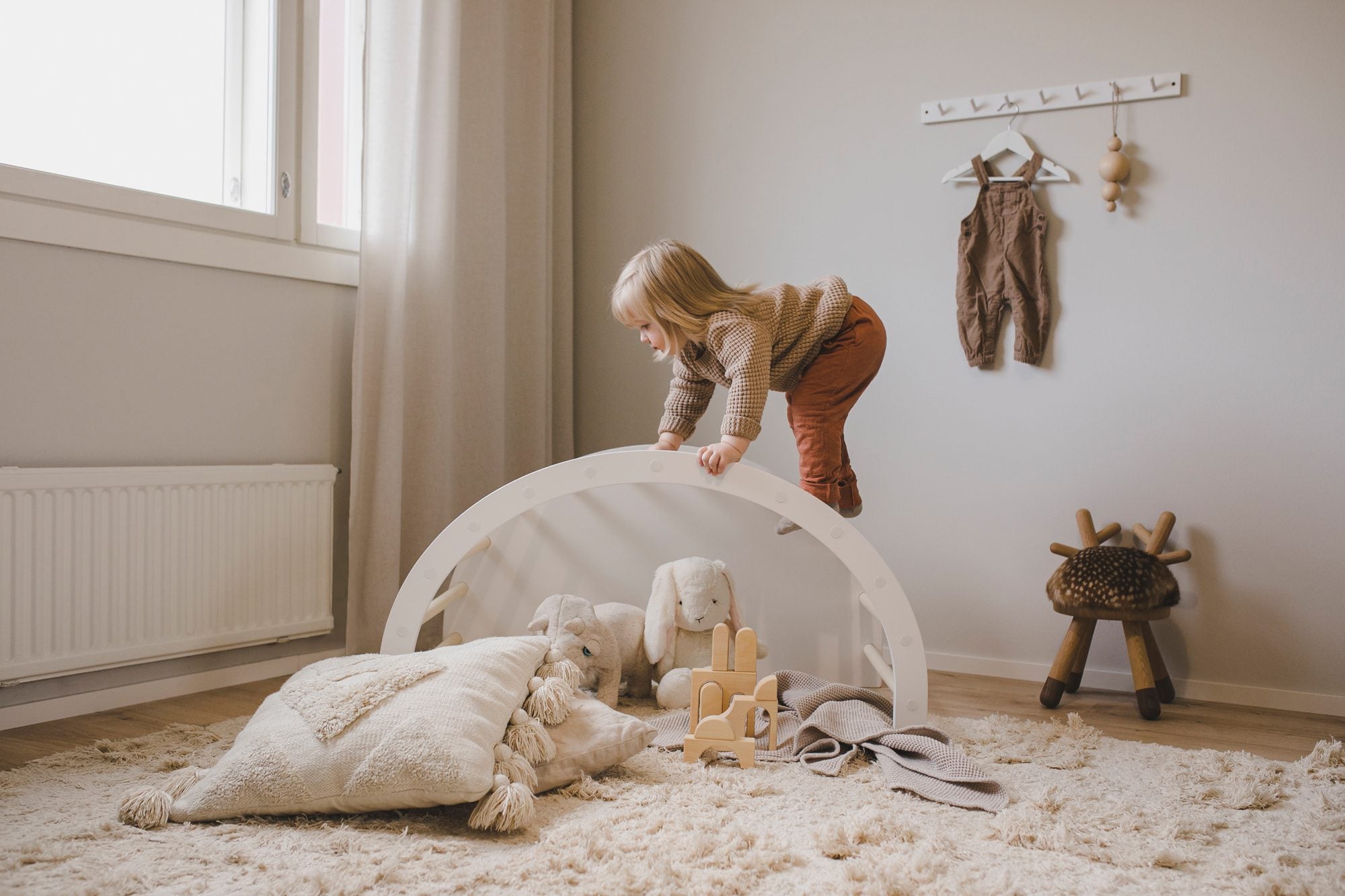 FitWood Luoto Climbing Arch & Rocker Pikler Triangles