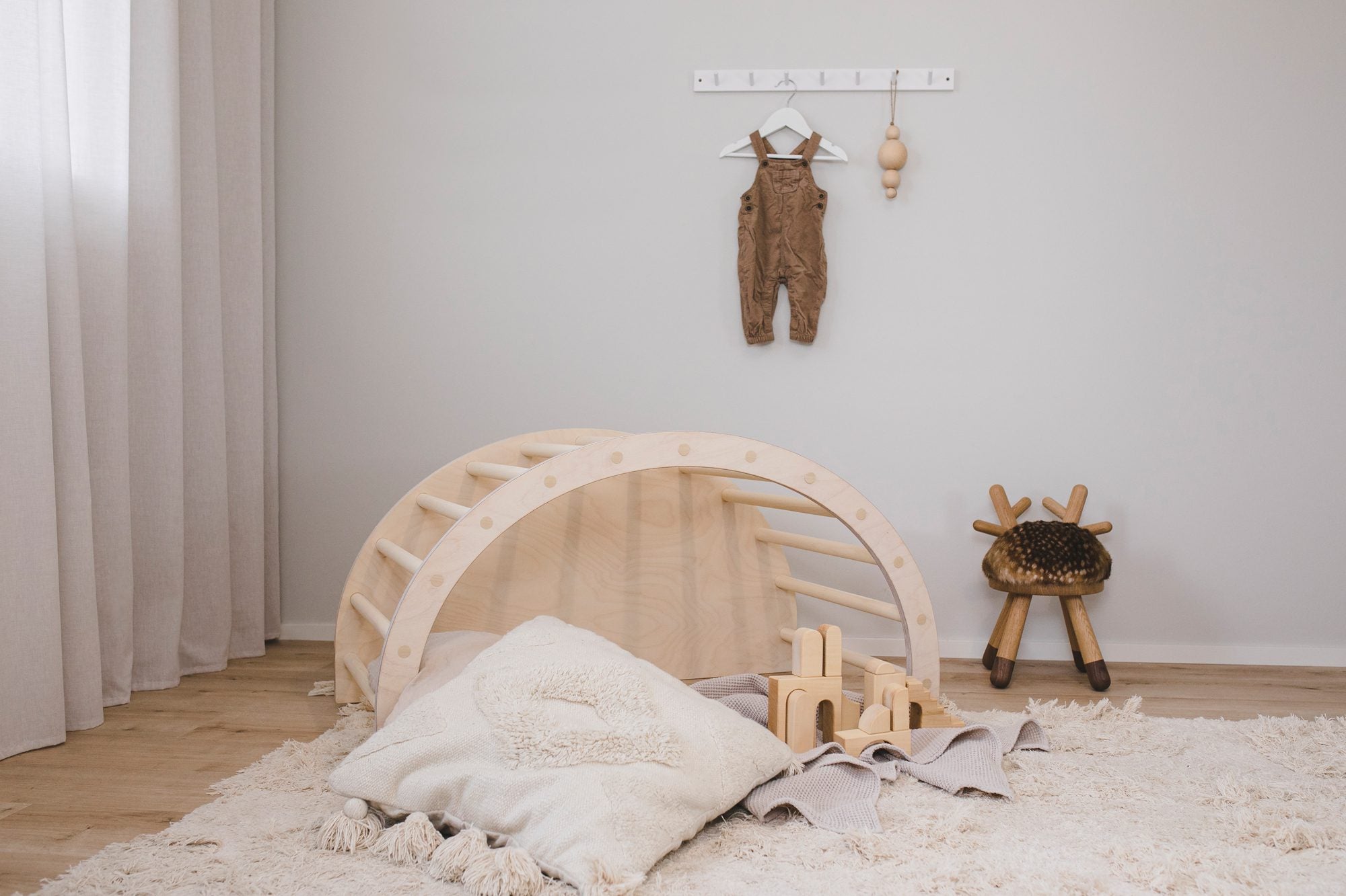 FitWood Luoto Climbing Arch & Rocker Pikler Triangles