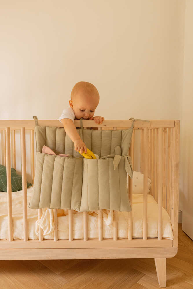 Crib Pocket Hanger Olive - Bamboo
