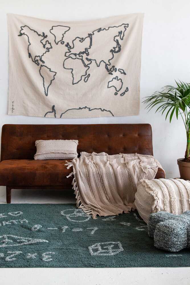 Wall Hanging Canvas Map