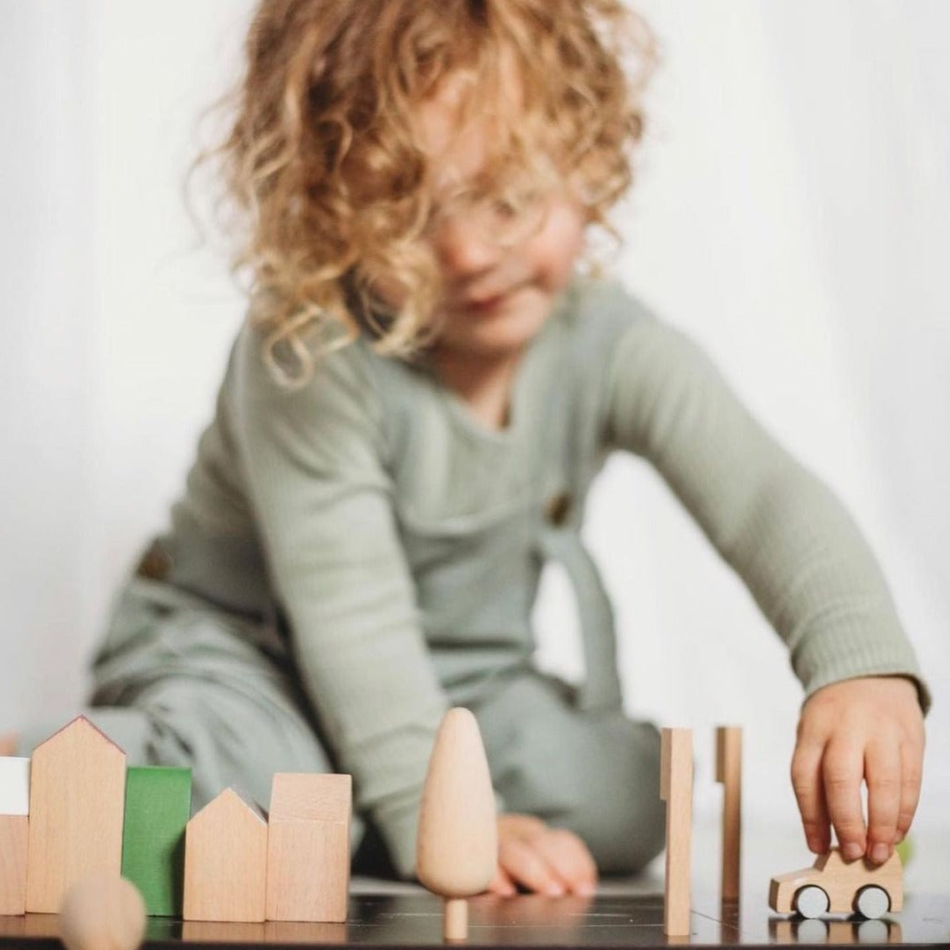 kiko+ & gg* machi - Tiny Wooden Town Building Blocks