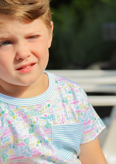 Los Angeles Pocket Tee - Malibu Multi - Los Angeles - Malibu Multi