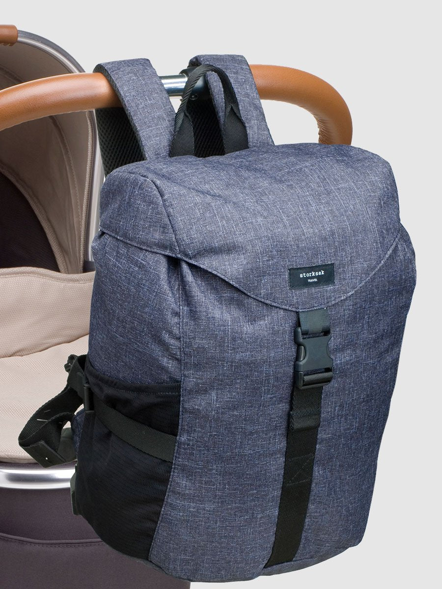 Storksak Unisex Eco Backpack Navy Backpacks