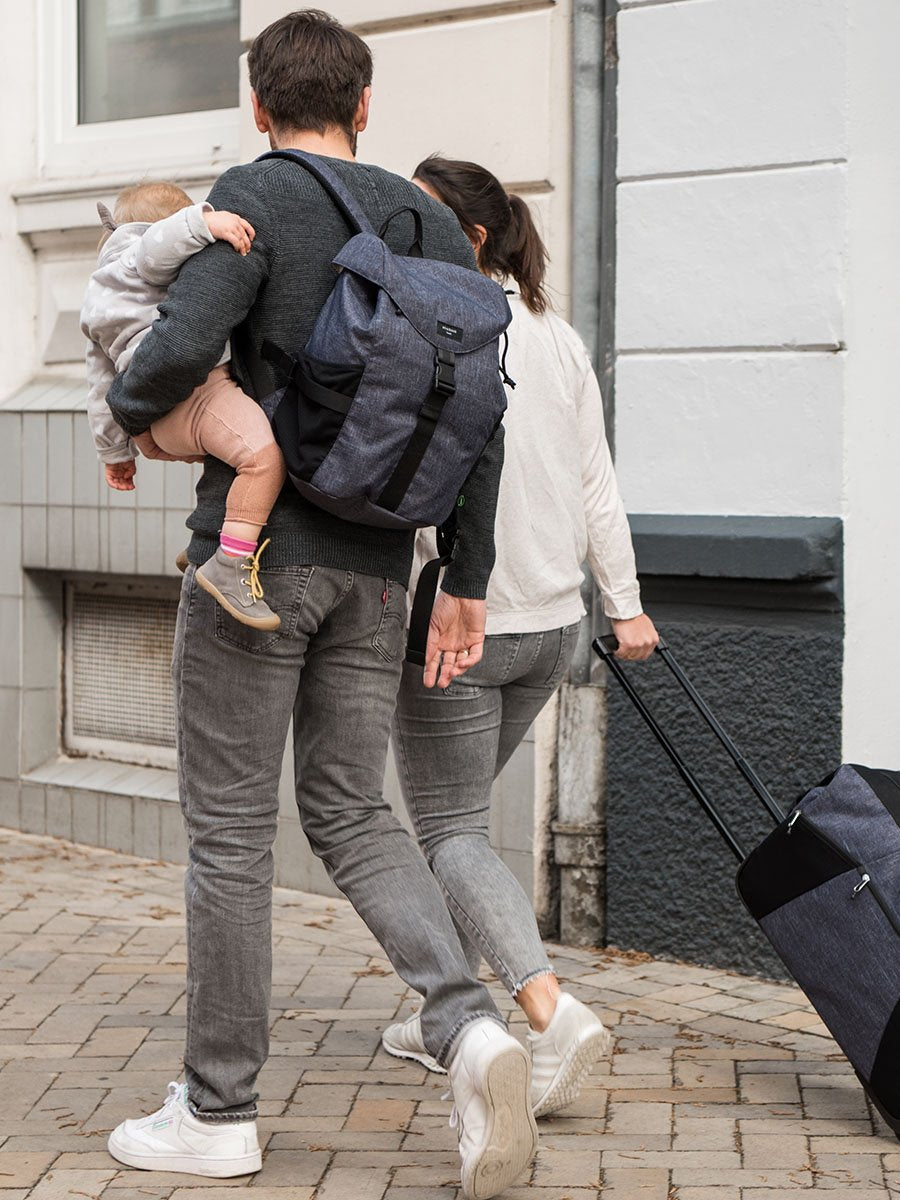 Storksak Unisex Eco Backpack Navy Backpacks
