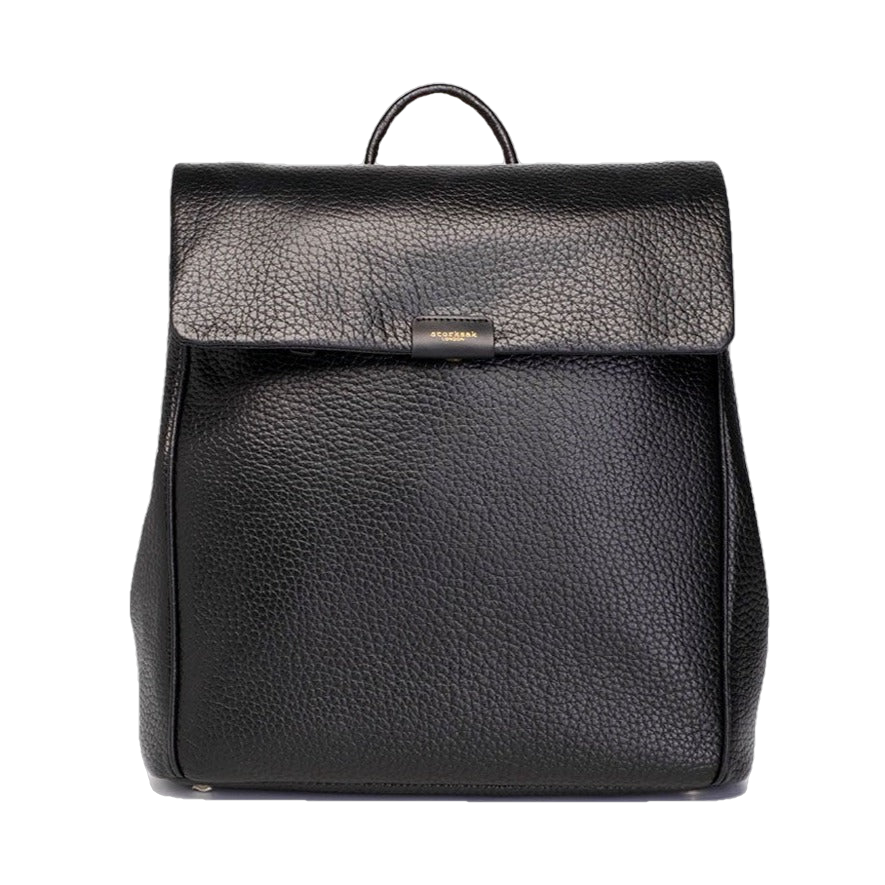 Storksak St James Leather Diaper Bag in Black