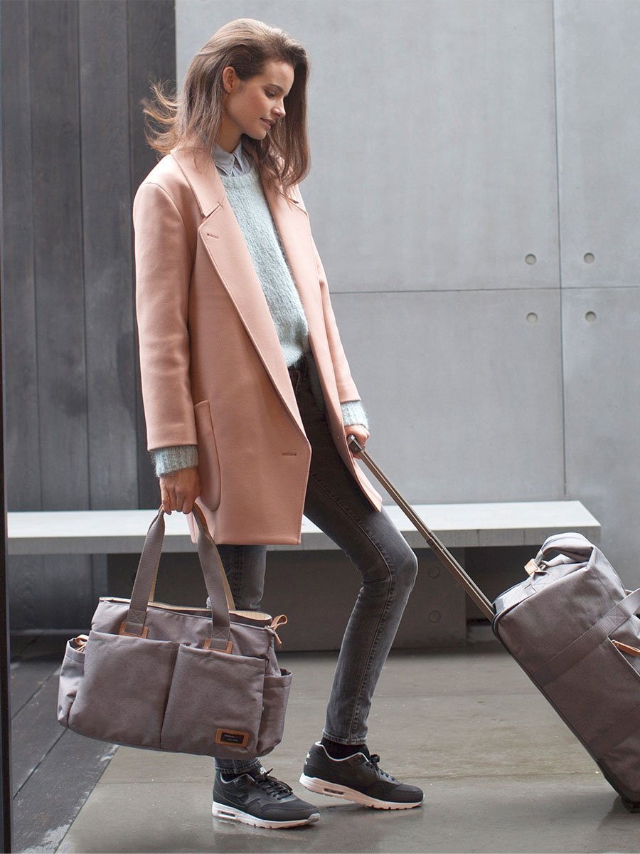 Storksak Eco Shoulder Bag Grey Shoulder Bags