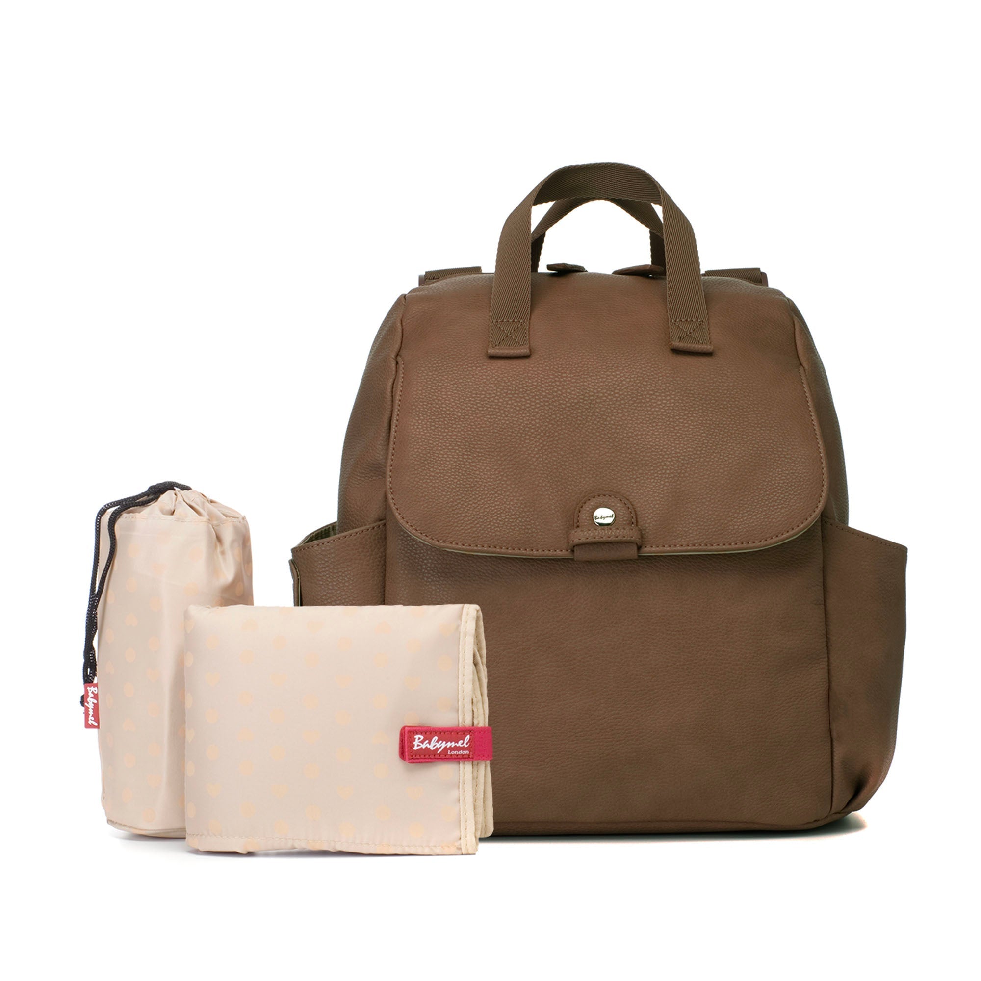 Robyn Vegan Leather Convertible Backpack Tan