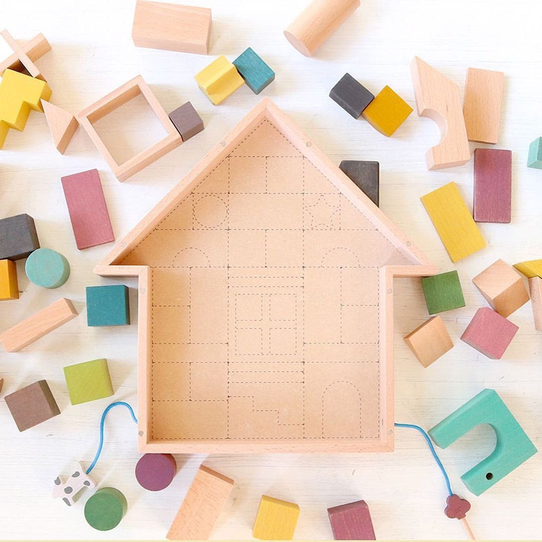 kiko+ & gg* Tsumiki Building Blocks House Building Blocks