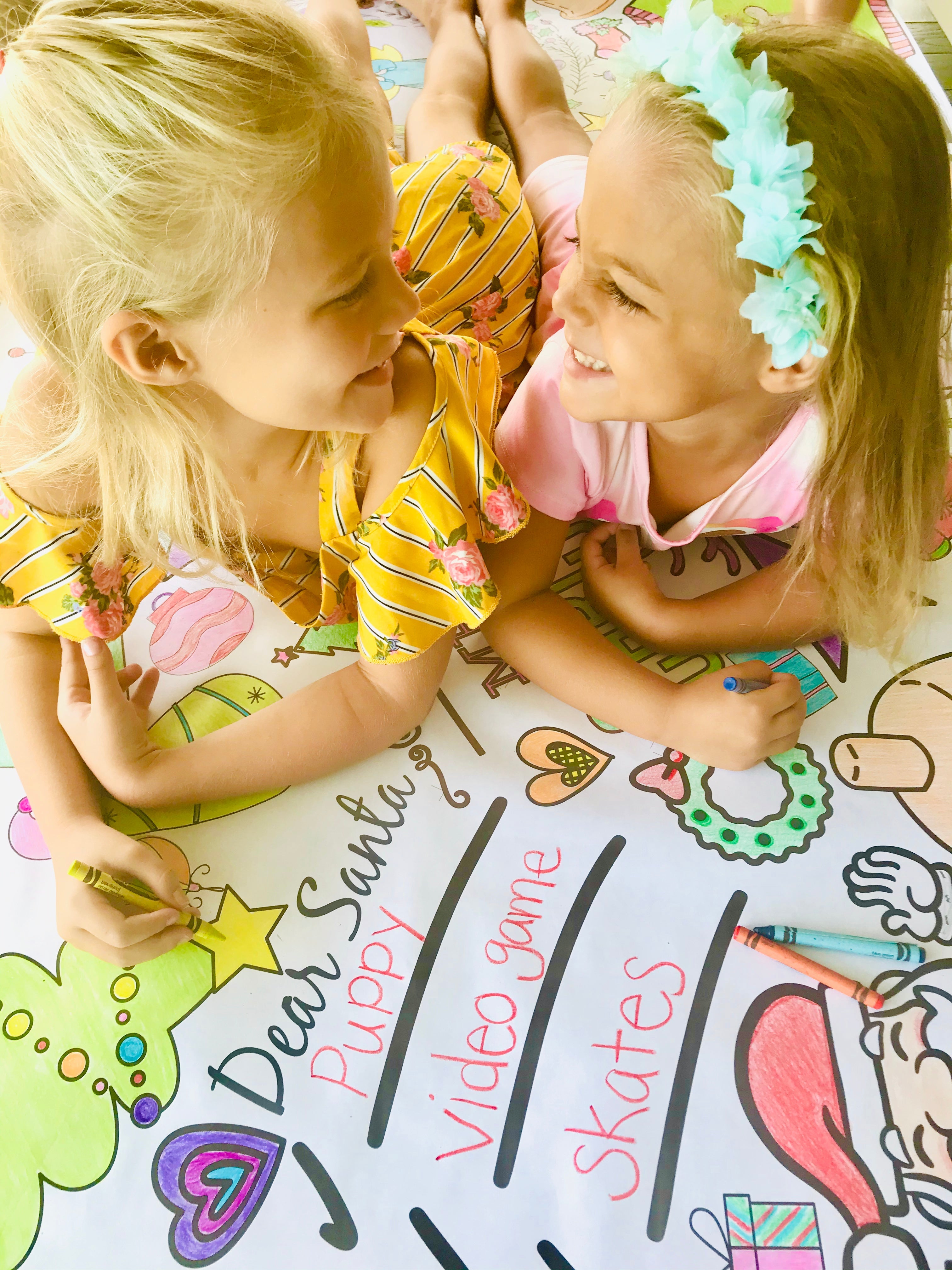 Creative Crayons Workshop Christmas Coloring Table Cover by Creative Crayons Workshop