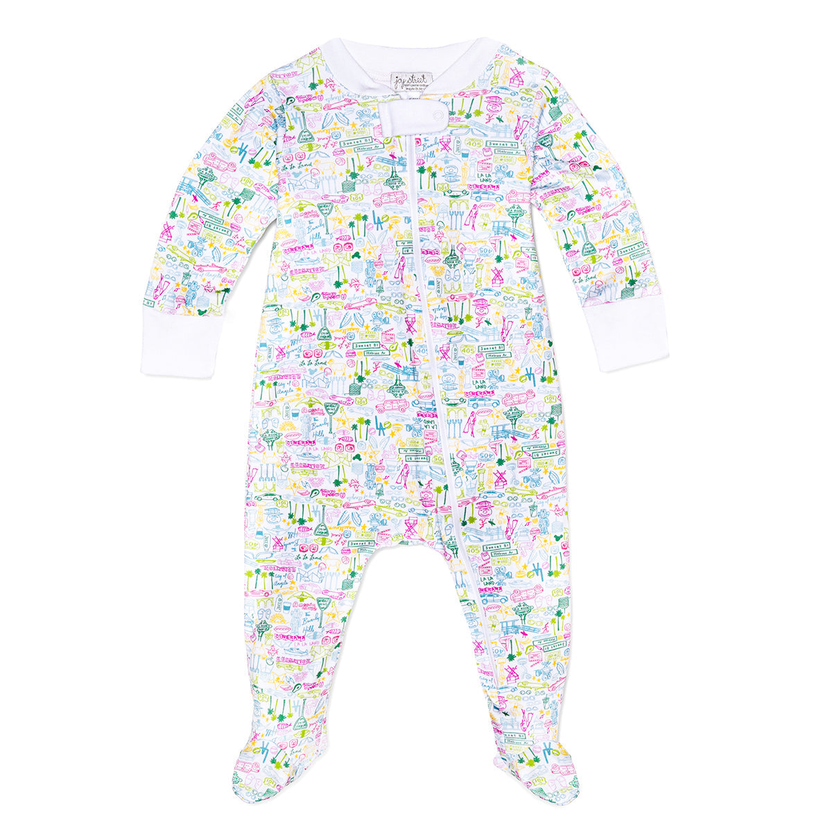 Los Angeles Zip Onesie - Malibu Multi - Los Angeles - Malibu Multi