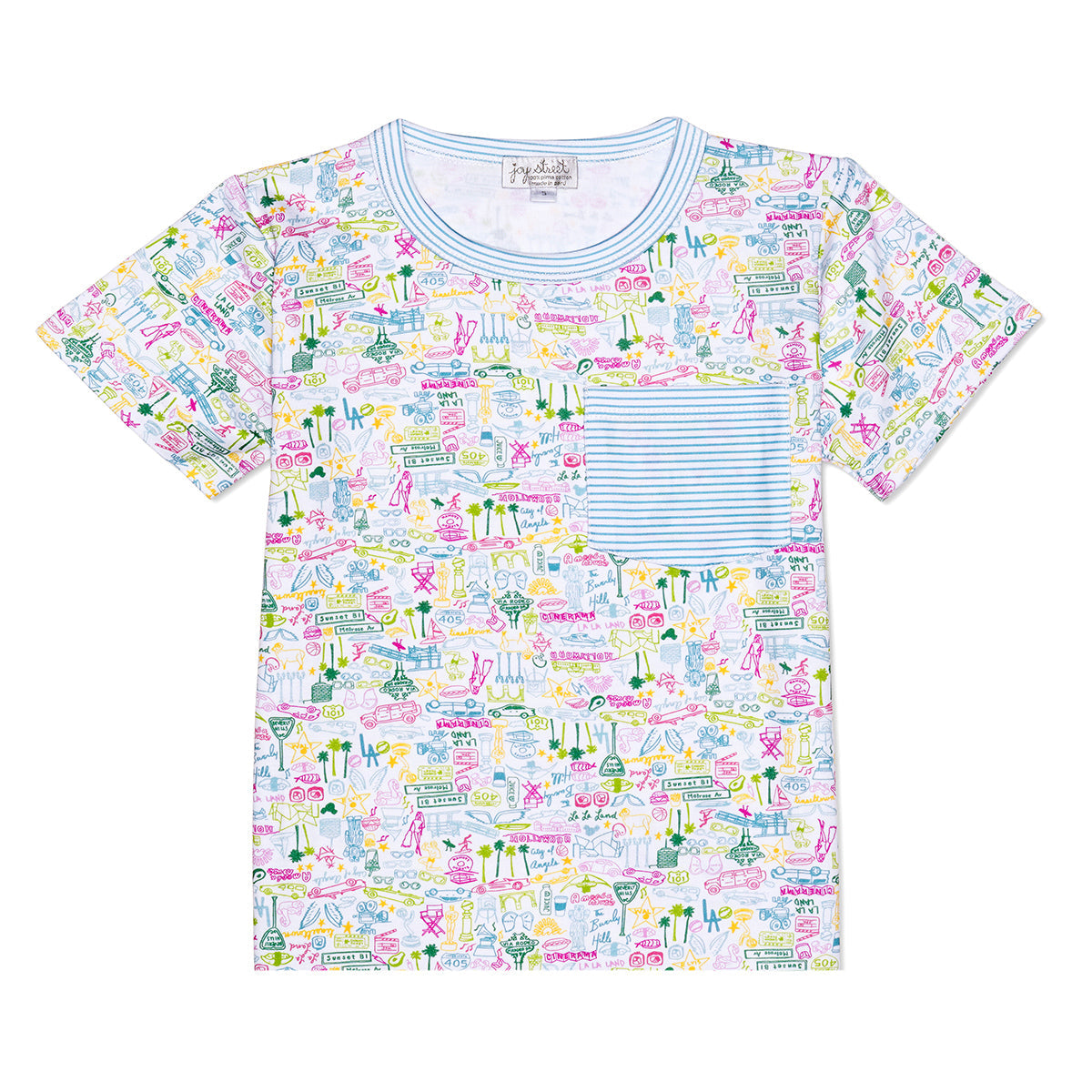 Los Angeles Pocket Tee - Malibu Multi - Los Angeles - Malibu Multi