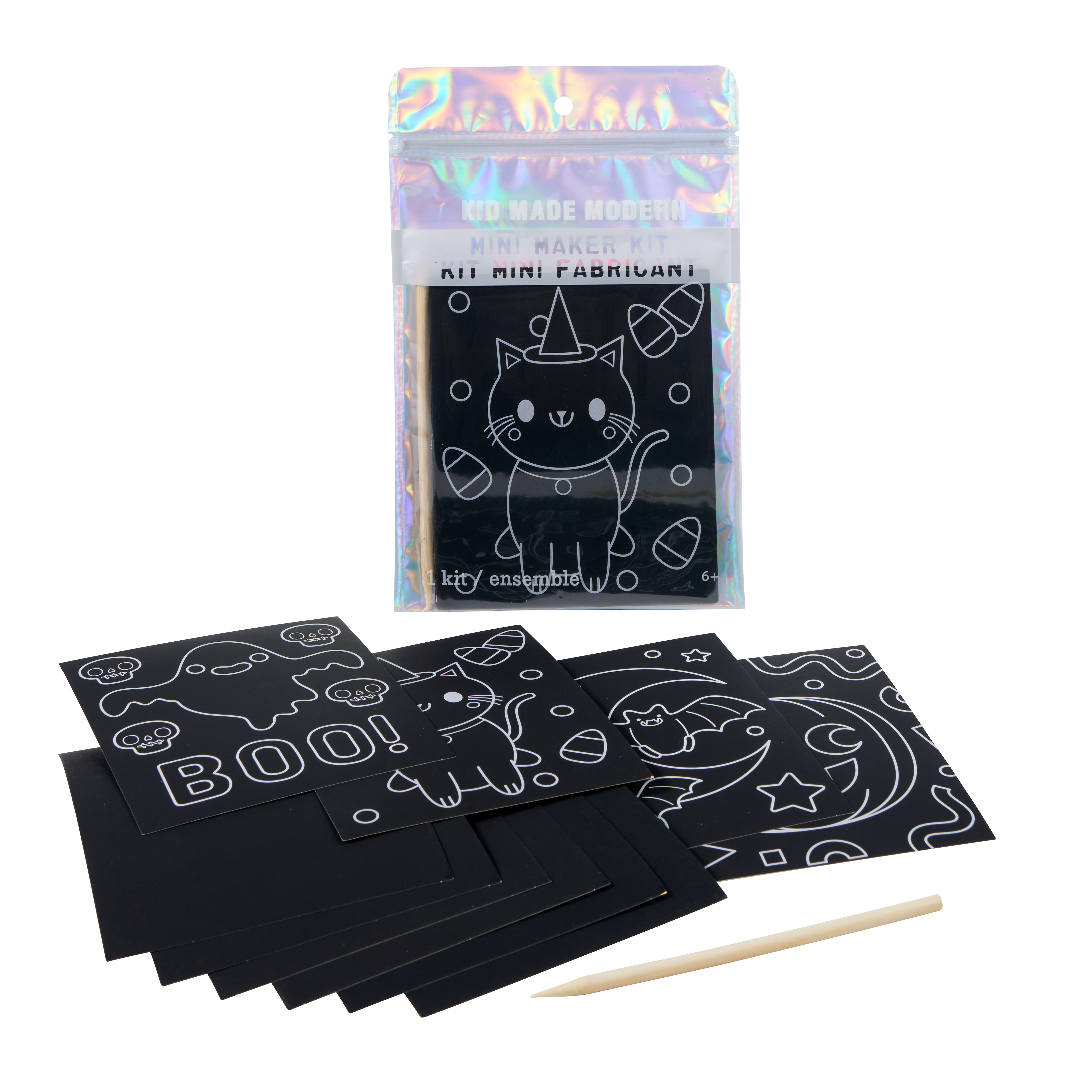 Kid Made Modern Mini Maker Kit - Halloween Scratch Art Art Kit