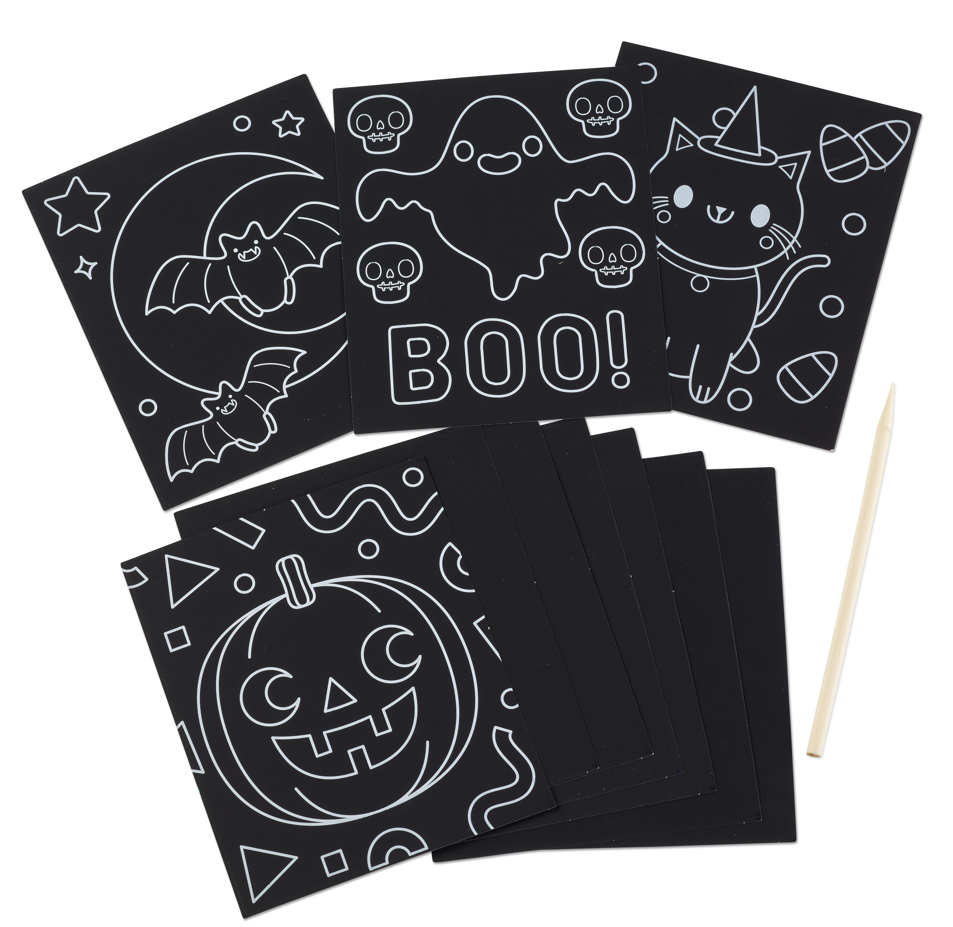 Kid Made Modern Mini Maker Kit - Halloween Scratch Art Art Kit