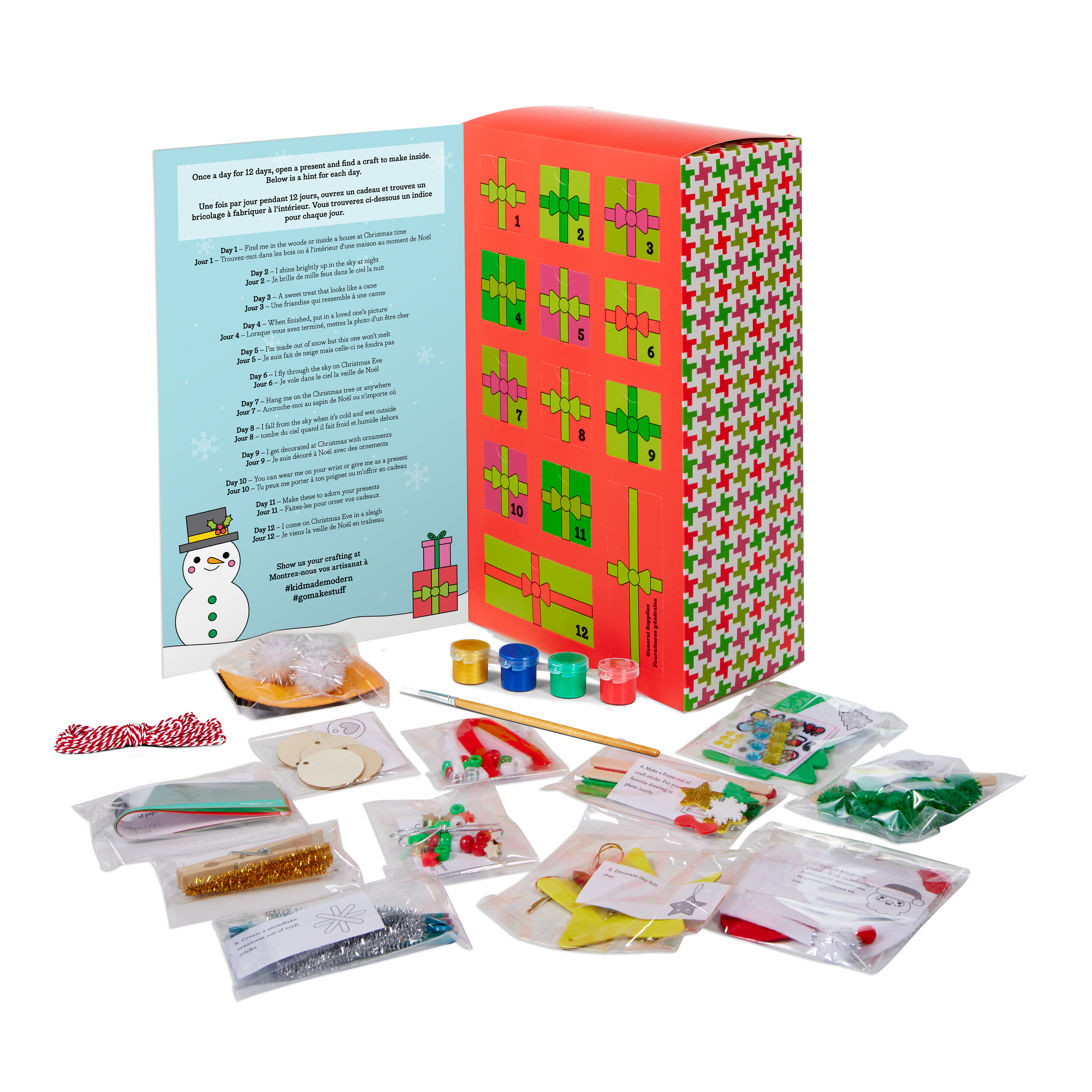 Kid Made Modern 12 Days of Christmas Crafting Crafts