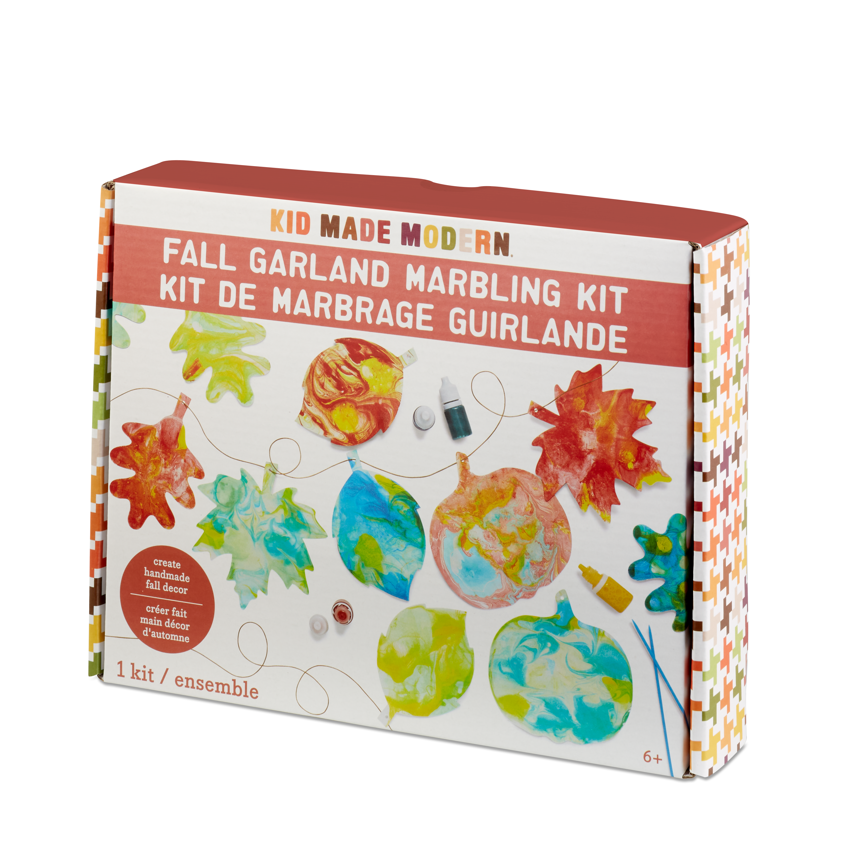 Kid Made Modern Fall Garland Marbling Kit Crafts