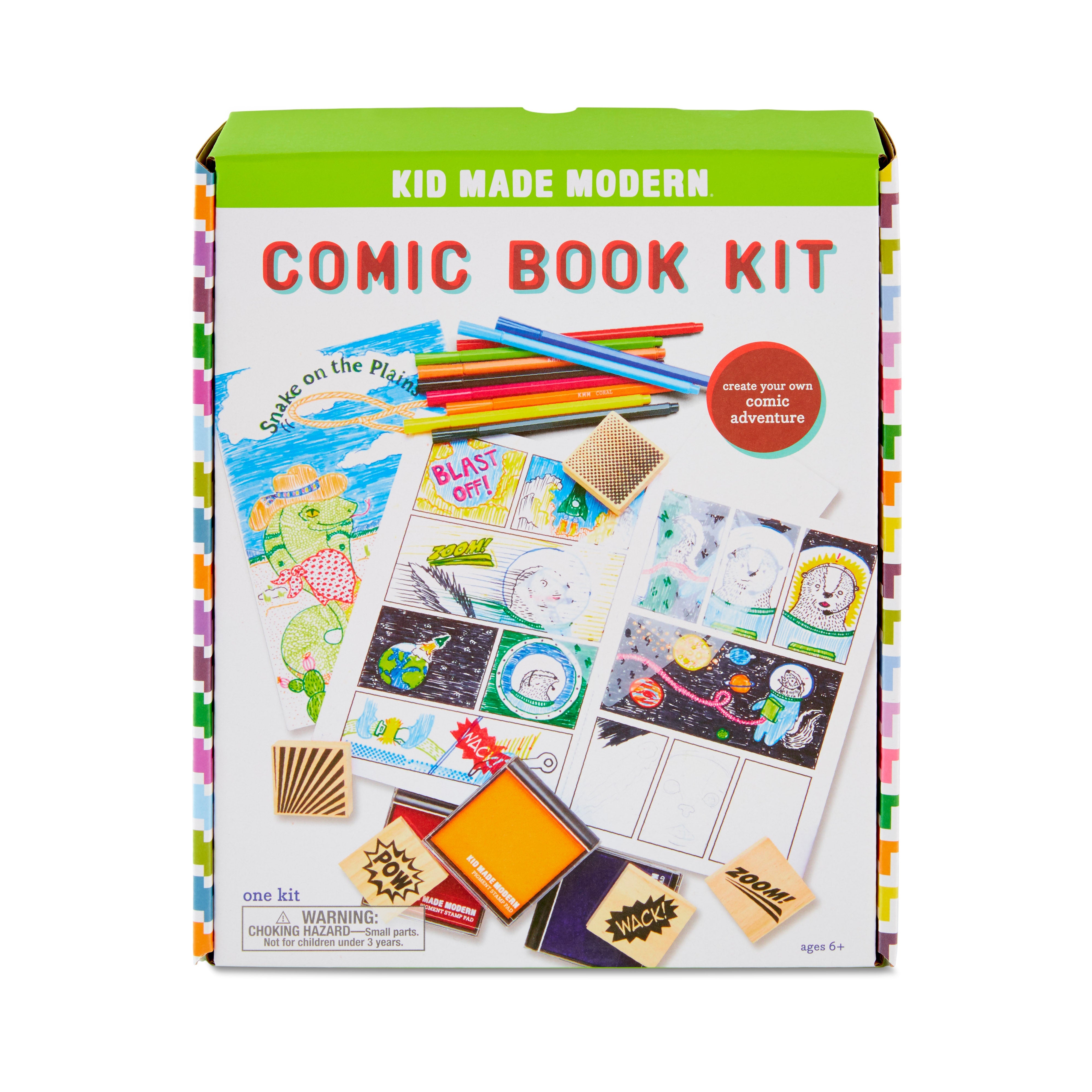 Kid Made Modern Comic Book Kit Crafts