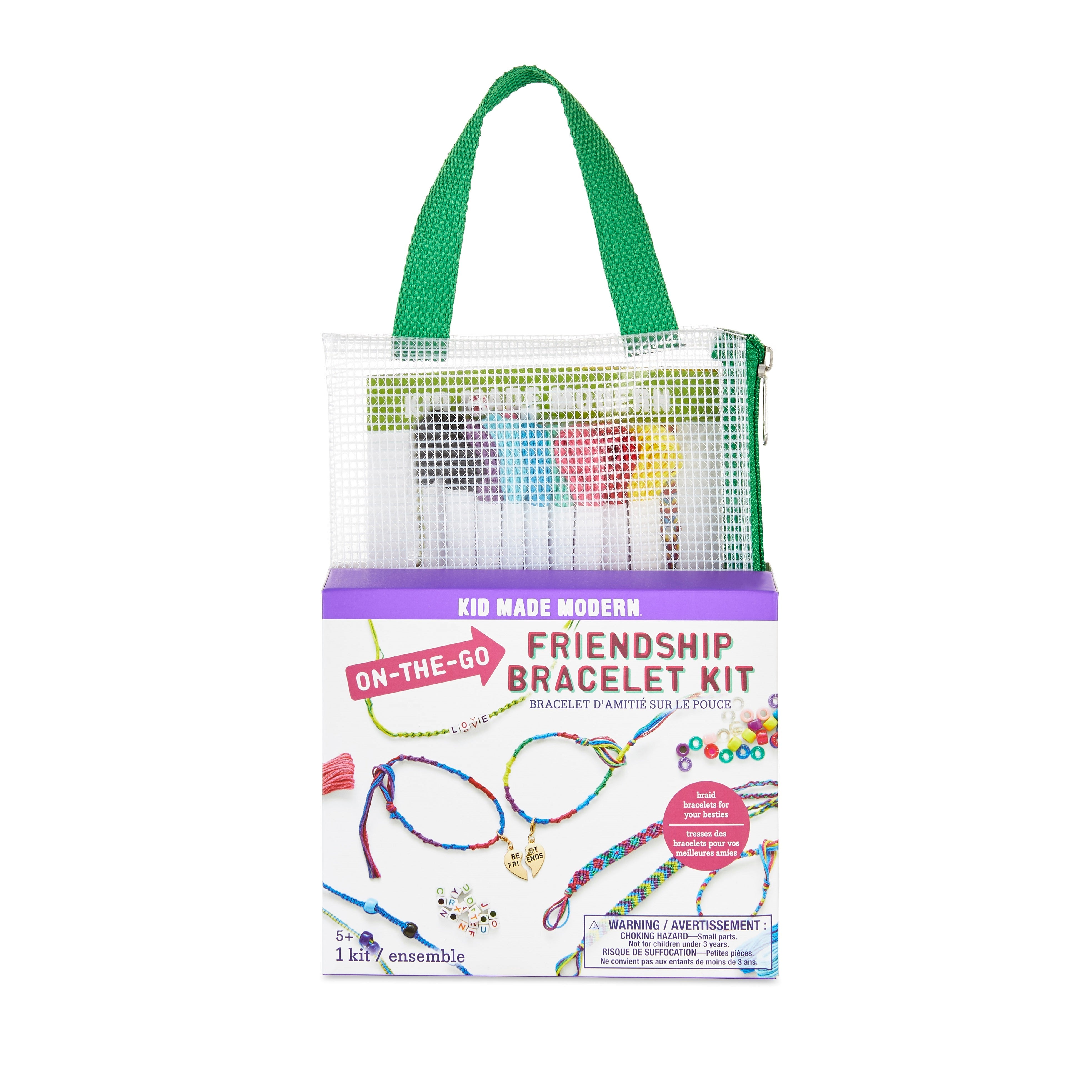 Kid Made Modern On-The-Go Friendship Bracelet Kit Craft