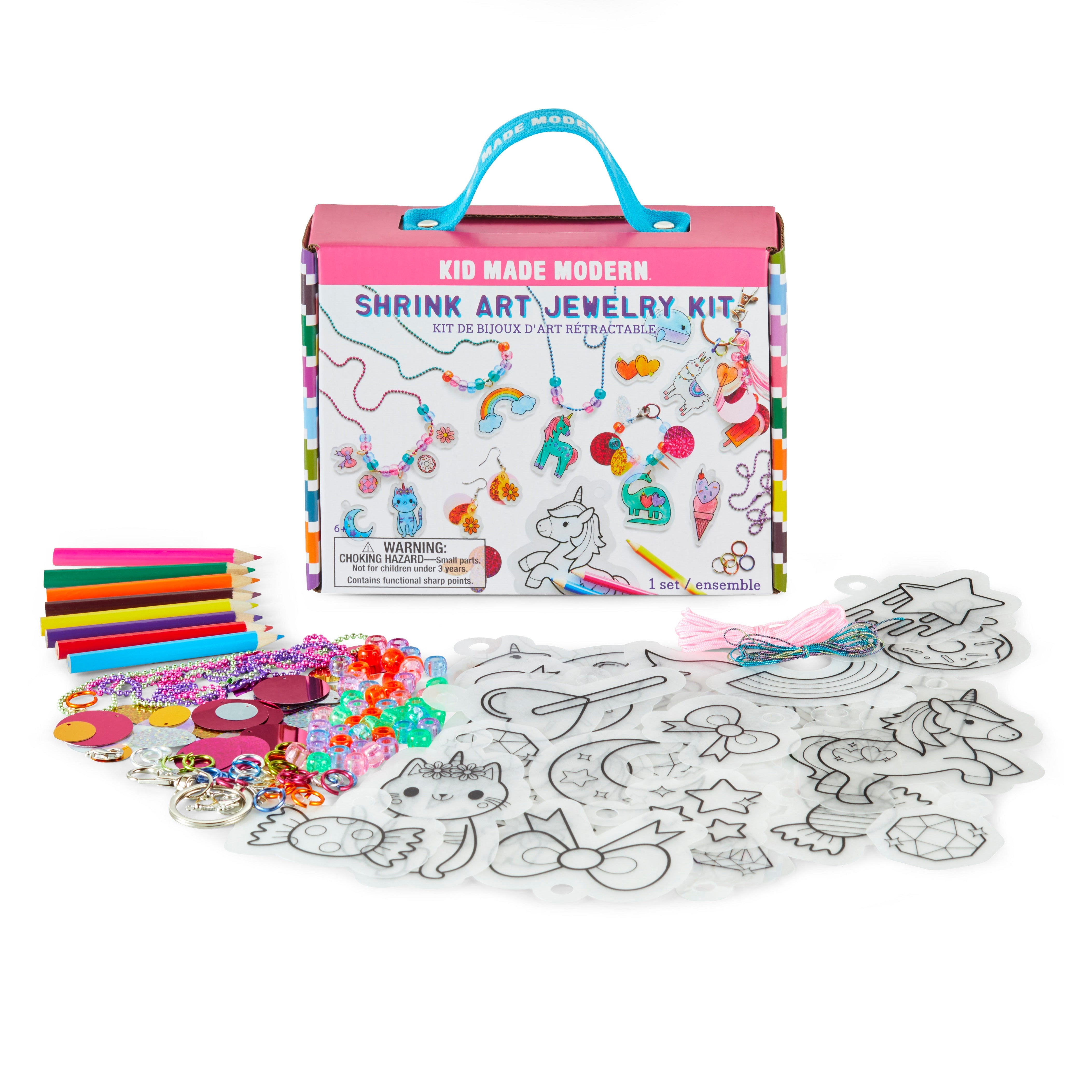 Kid Made Modern Shrink Art Jewelry Kit Art Kits
