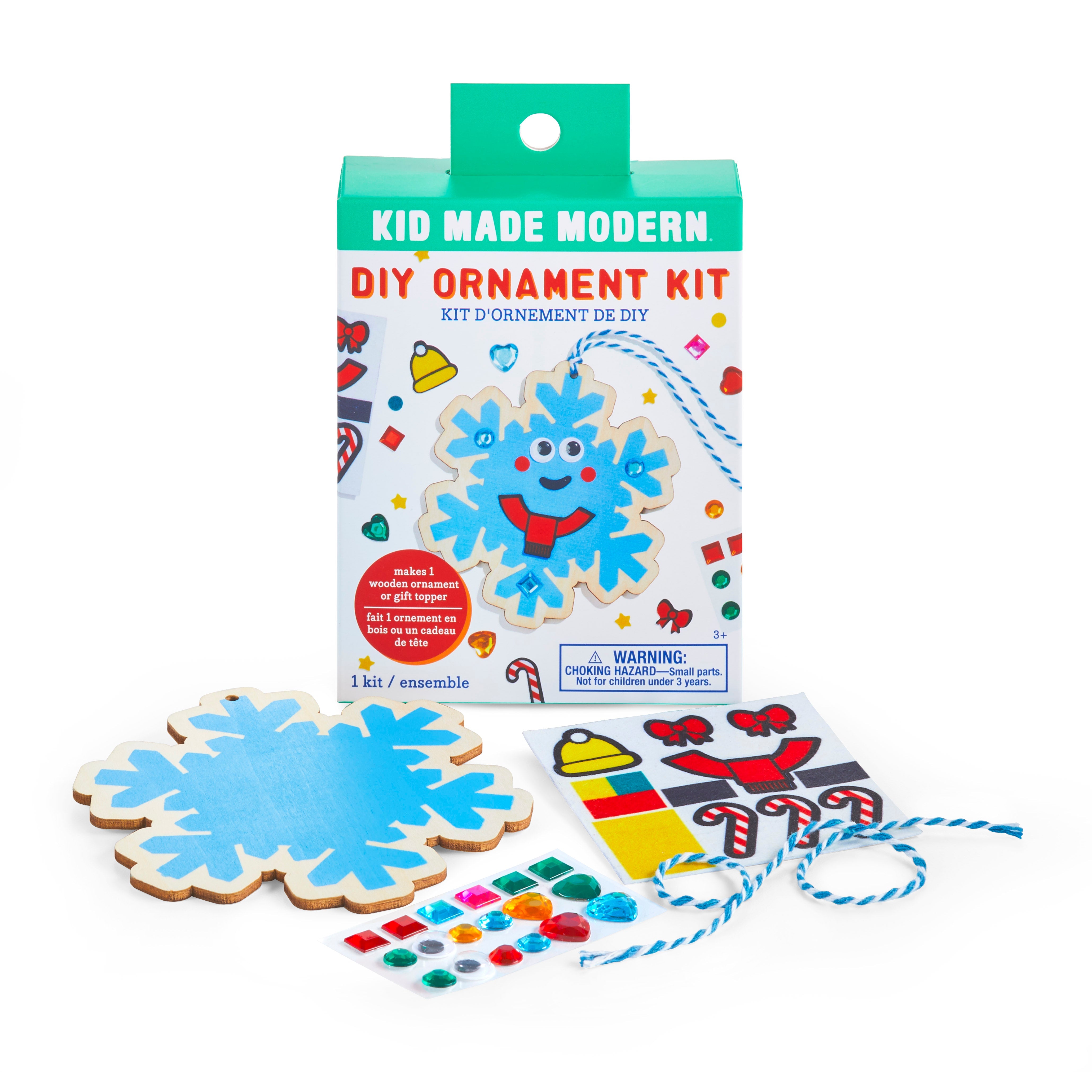 Kid Made Modern DIY Ornament Kits - Snowflake Craft