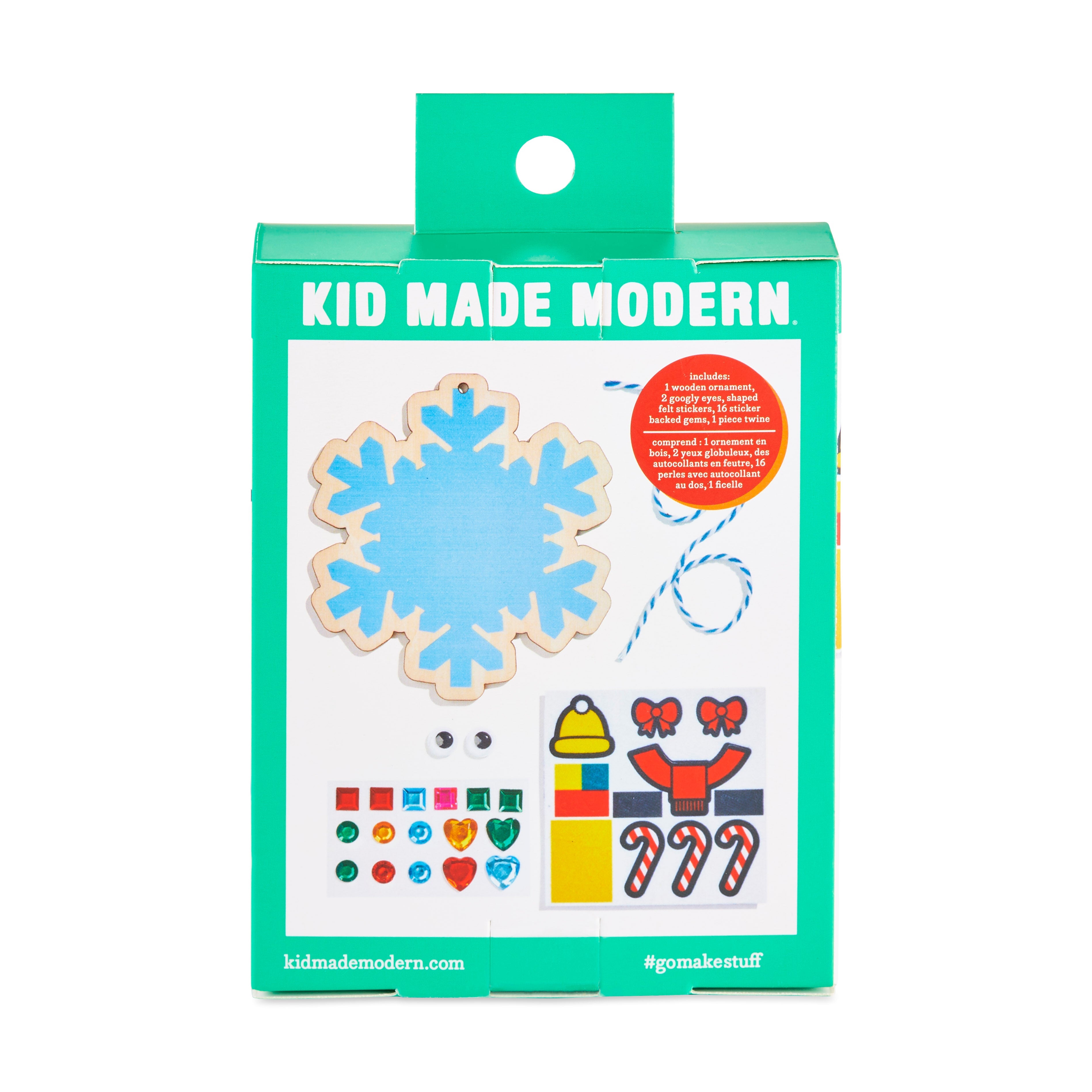 Kid Made Modern DIY Ornament Kits - Snowflake Craft