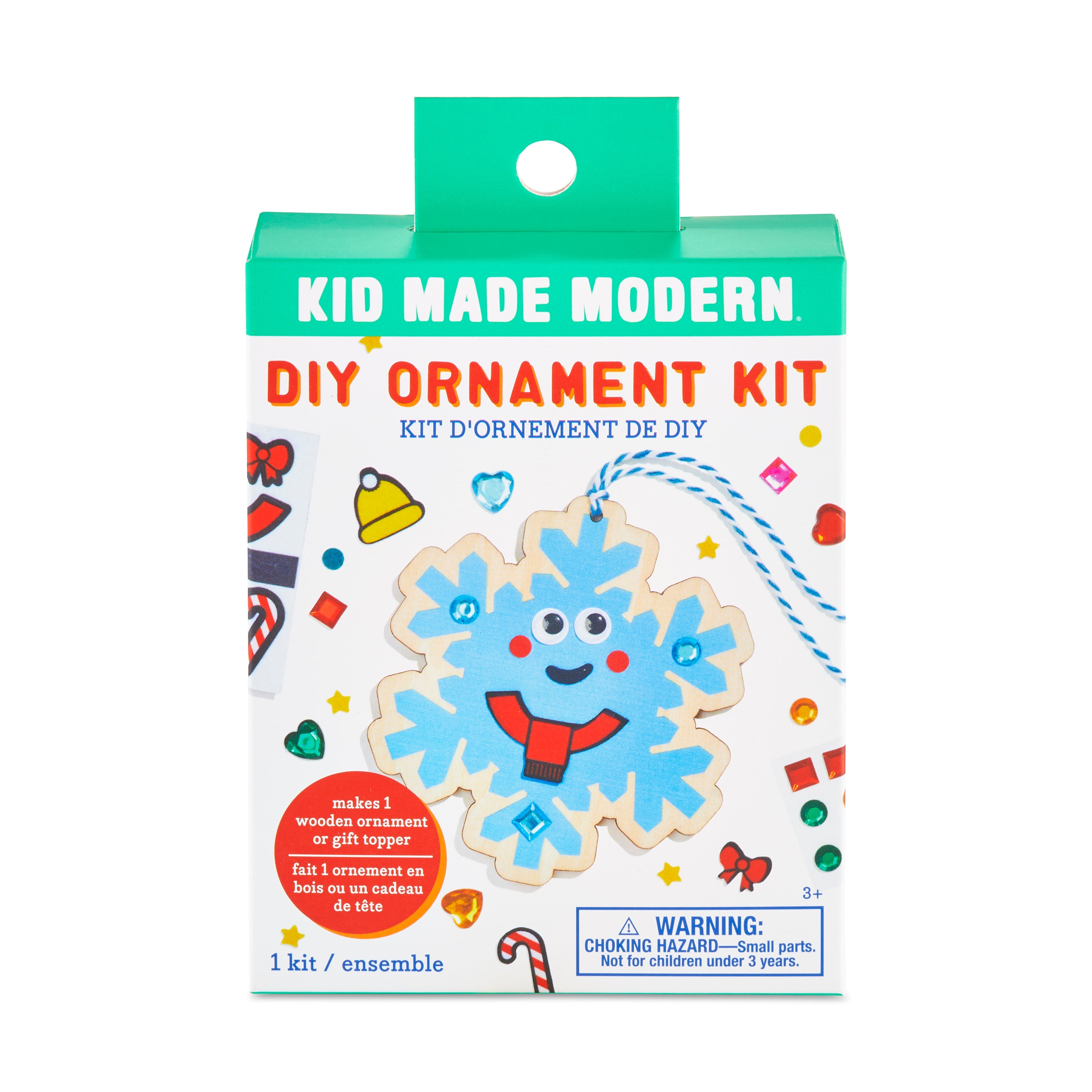 Kid Made Modern DIY Ornament Kits - Snowflake Craft